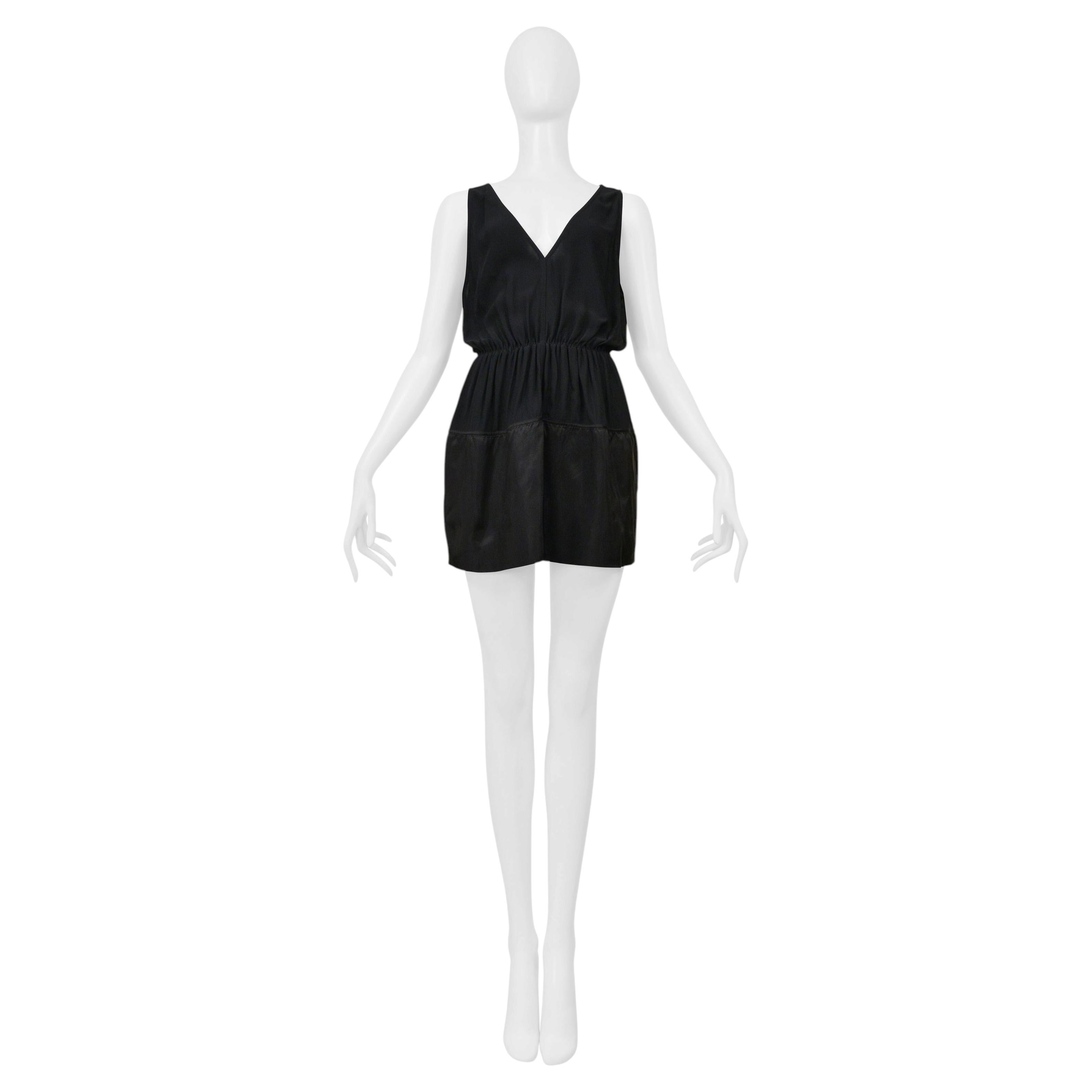 Vestito a tunica nero Rick Owens 2019