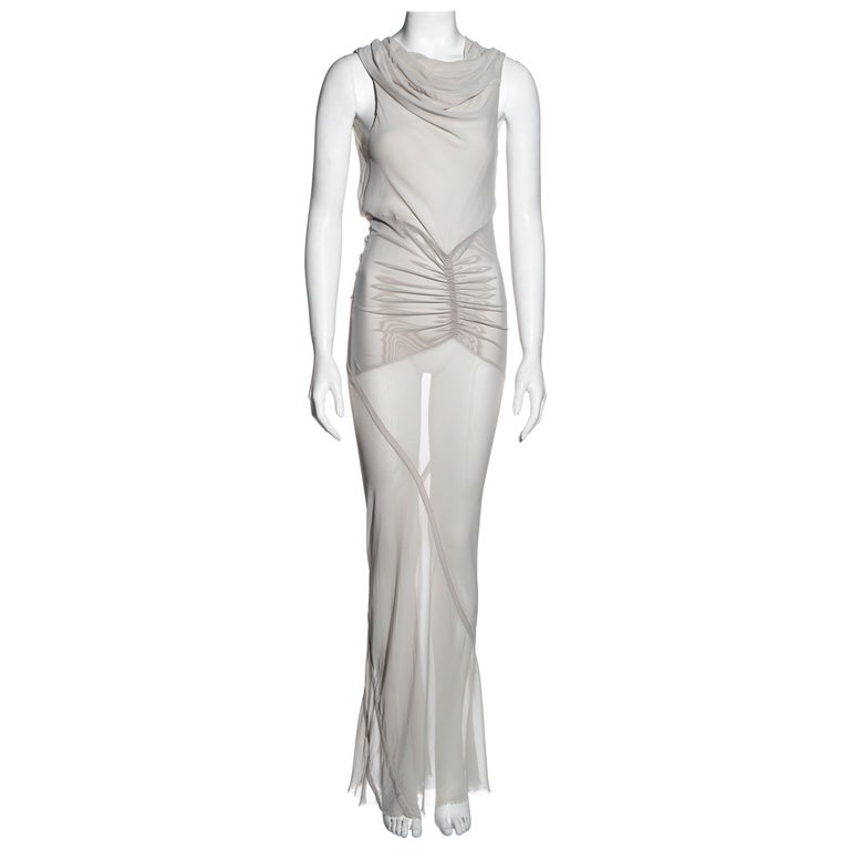 Rick Owens bone silk bias cut maxi dress, ss 2007 at 1stDibs | rick owens maxi dress, white rick owens dress, rick owens gown Rick Owens bone silk bias cut maxi dress, ss 2007 at 1stDibs | rick owens maxi dress, white rick owens dress, rick owens gown