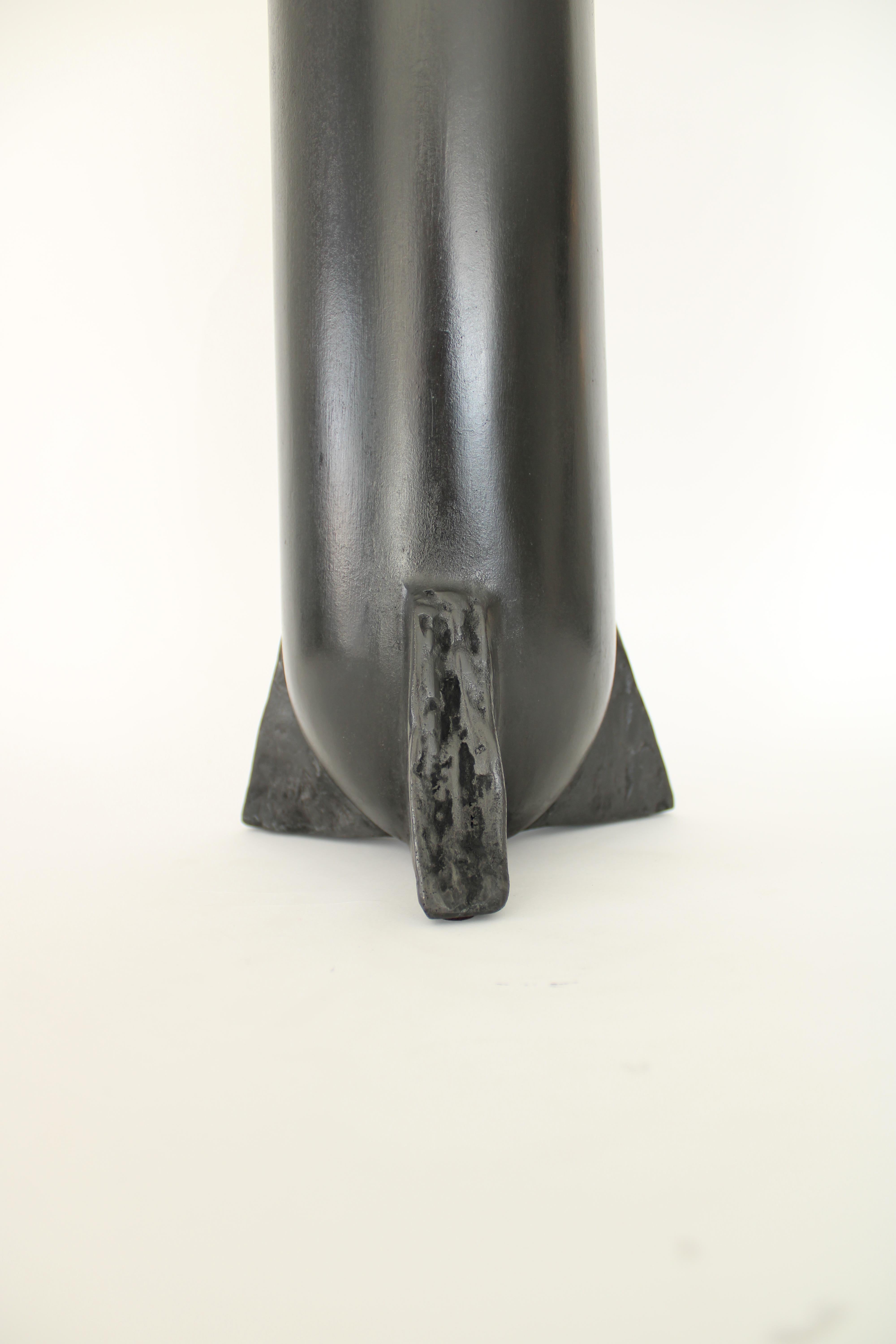 Rick Owens Bronze Sculptural Urnette Vase in Black Patina 5