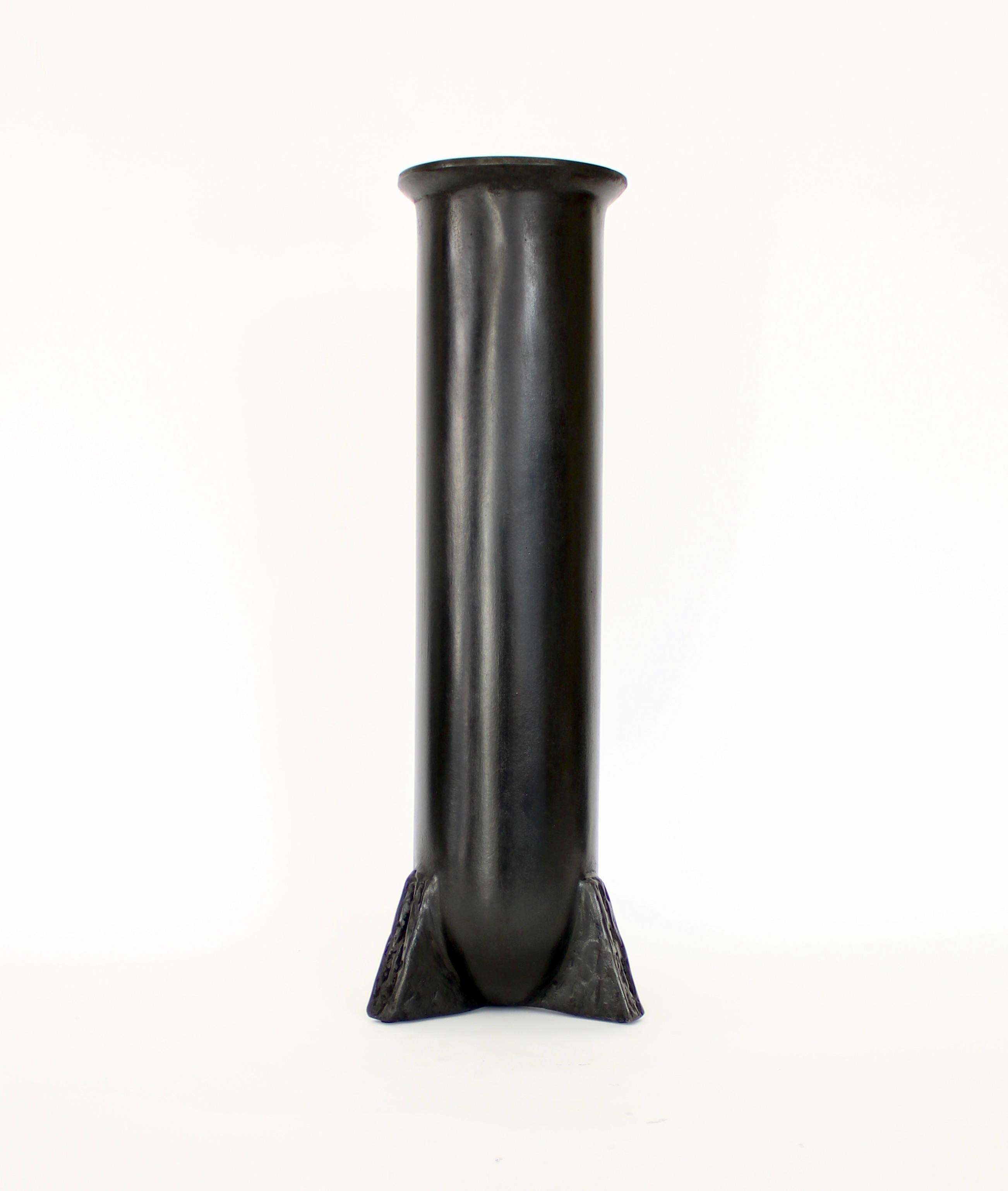 Modern Rick Owens Bronze Sculptural Urnette Vase in Black Patina