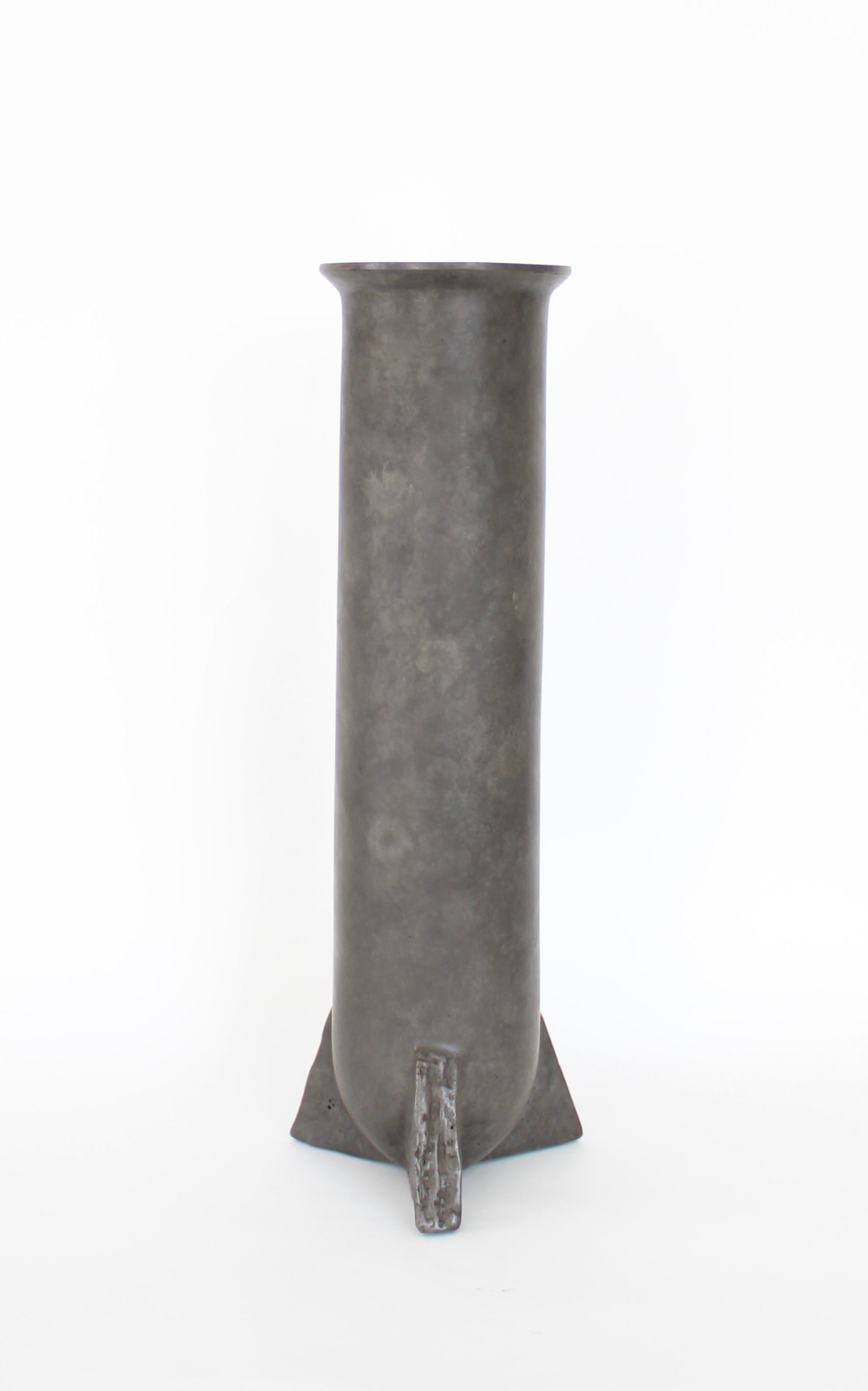 Rick Owens Bronze Sculptural Urnette Vase in Nitrate Patina In New Condition In Chicago, IL