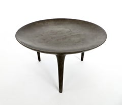 Rick Owens Brazier Cast Bronze Low Brazier Side Table Nitrate Patina