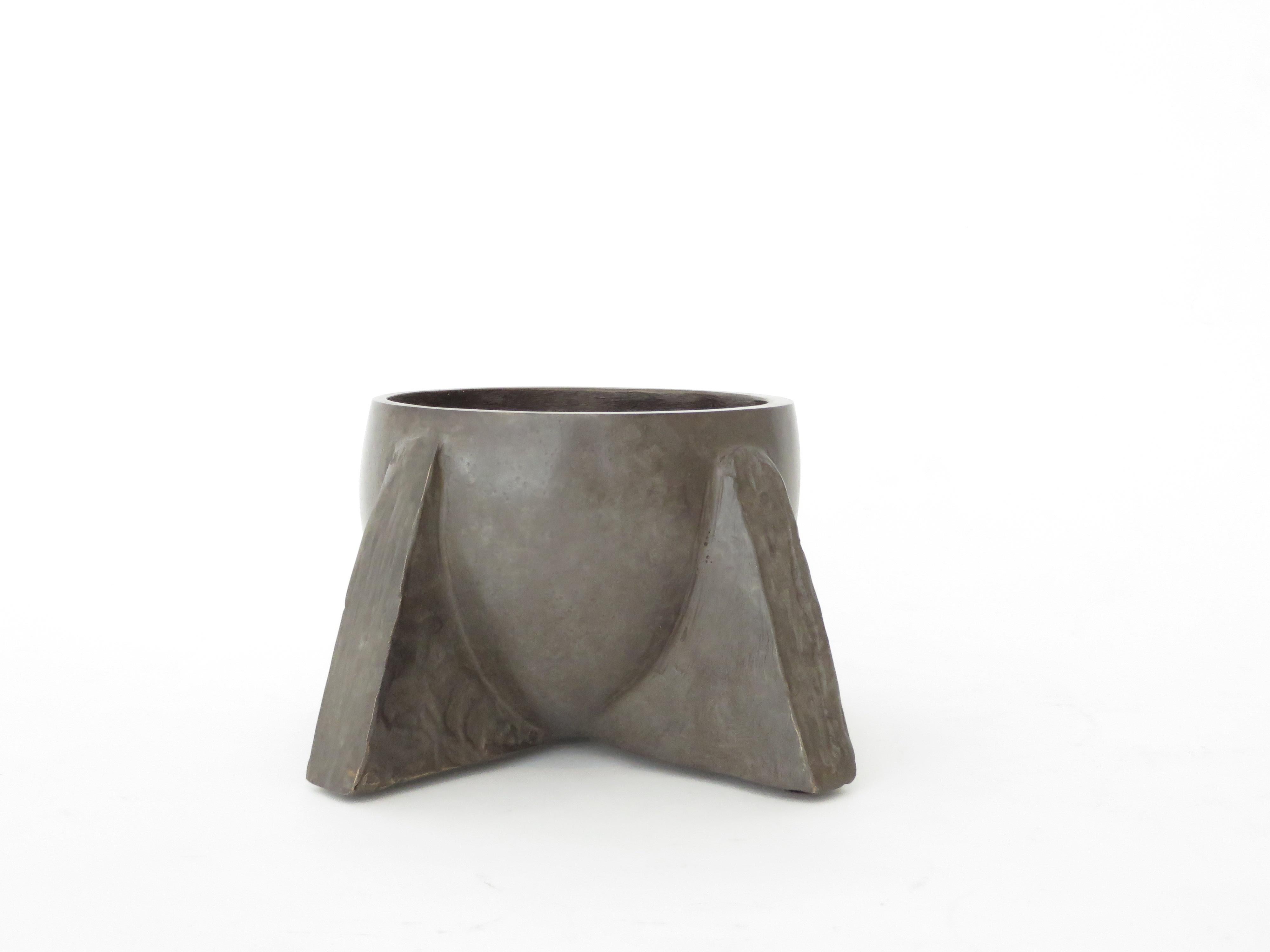 The now iconic bronze coupe vase from the Rick Owens bronze relic collection.
This is shown in the nitrate patina. Each piece is handmade and hand patinated so there is always a slight variation in color.
Designed in 2012. Each bronze is signed.
Can