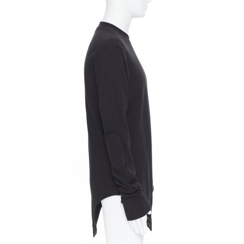 RICK OWENS CHAMPION SS20 Tecuatl Black Pentagram Star embroidered sweater S For Sale 1
