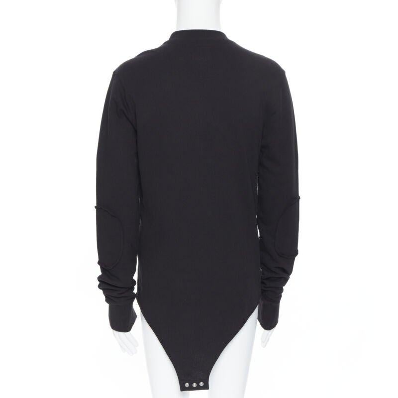 RICK OWENS CHAMPION SS20 Tecuatl Black Pentagram Star embroidered sweater S For Sale 2