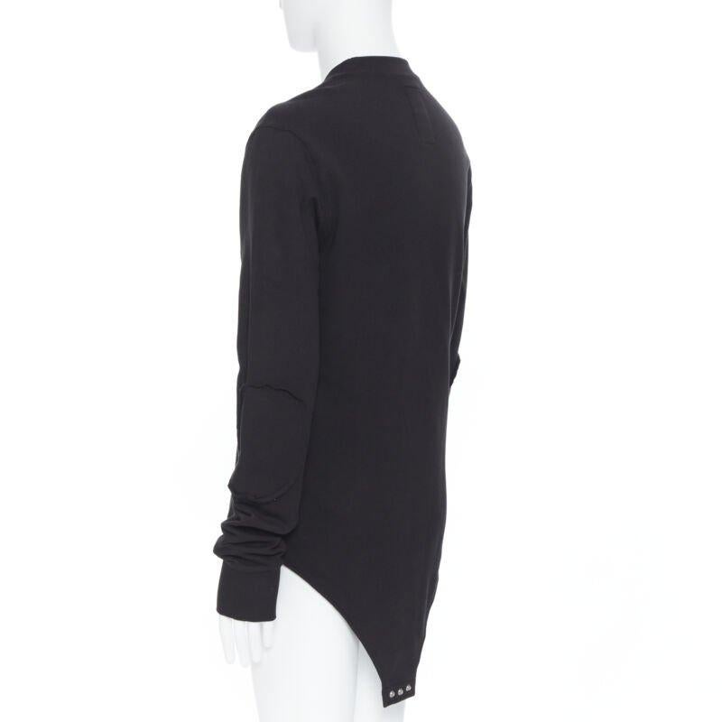 RICK OWENS CHAMPION SS20 Tecuatl Black Pentagram Star embroidered sweater S For Sale 3