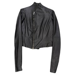 Rick Owens cropped leather jacket