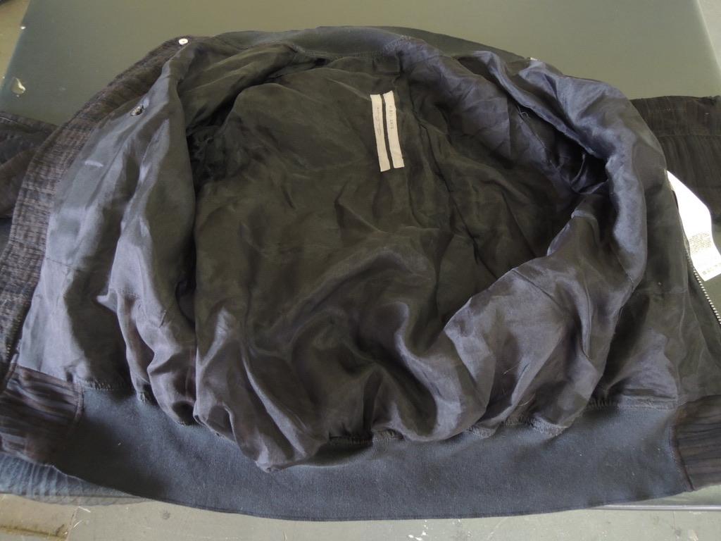 Rick Owens SS18 Swoop Black Mix Gauzy Flight Jacket en vente 7
