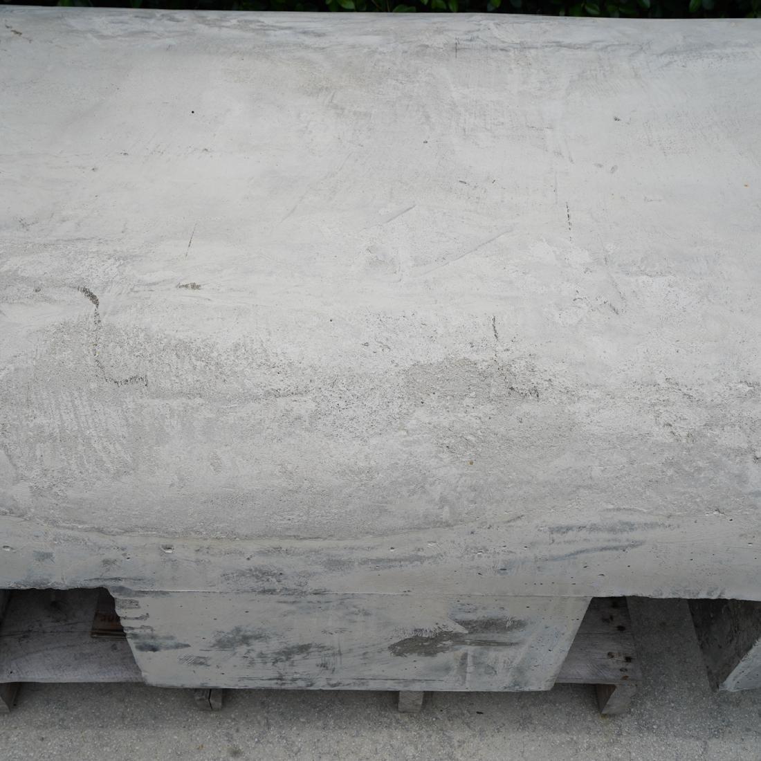Brutalist Rick Owens Double Prong Concrete Bench For Sale