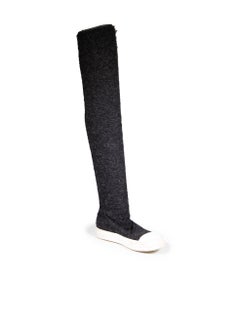 Rick Owens DRK SHDW Over Knee Sock Boots Size US 8