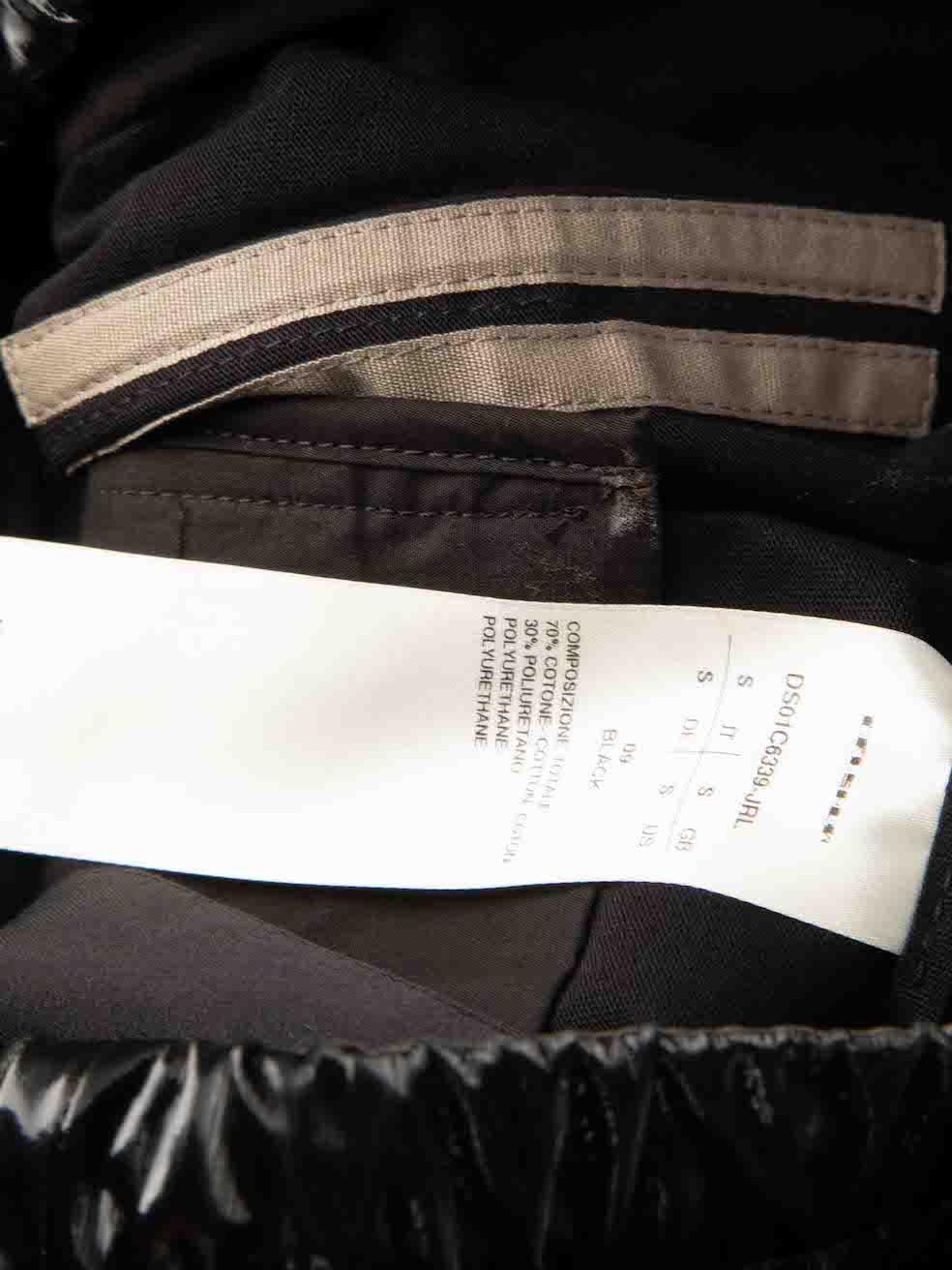 Rick Owens pour Joggers noirs à cordon réfléchissant, taille S Pour femmes en vente