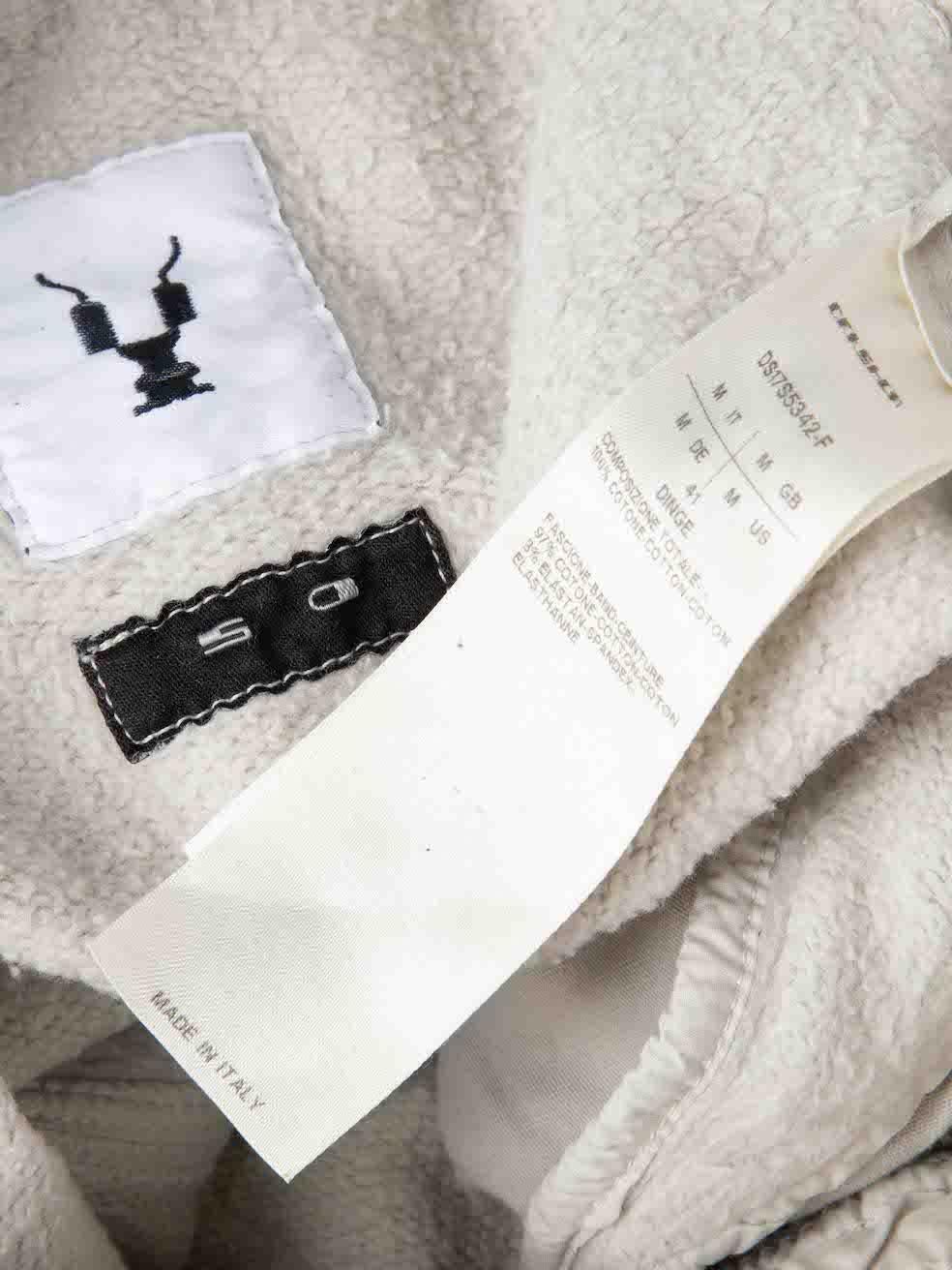 Rick Owens DRKSHDW Jupe midi en jersey gris taille M en vente 2