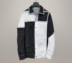 Rick Owens DRKSHDW painted panel denim jacket