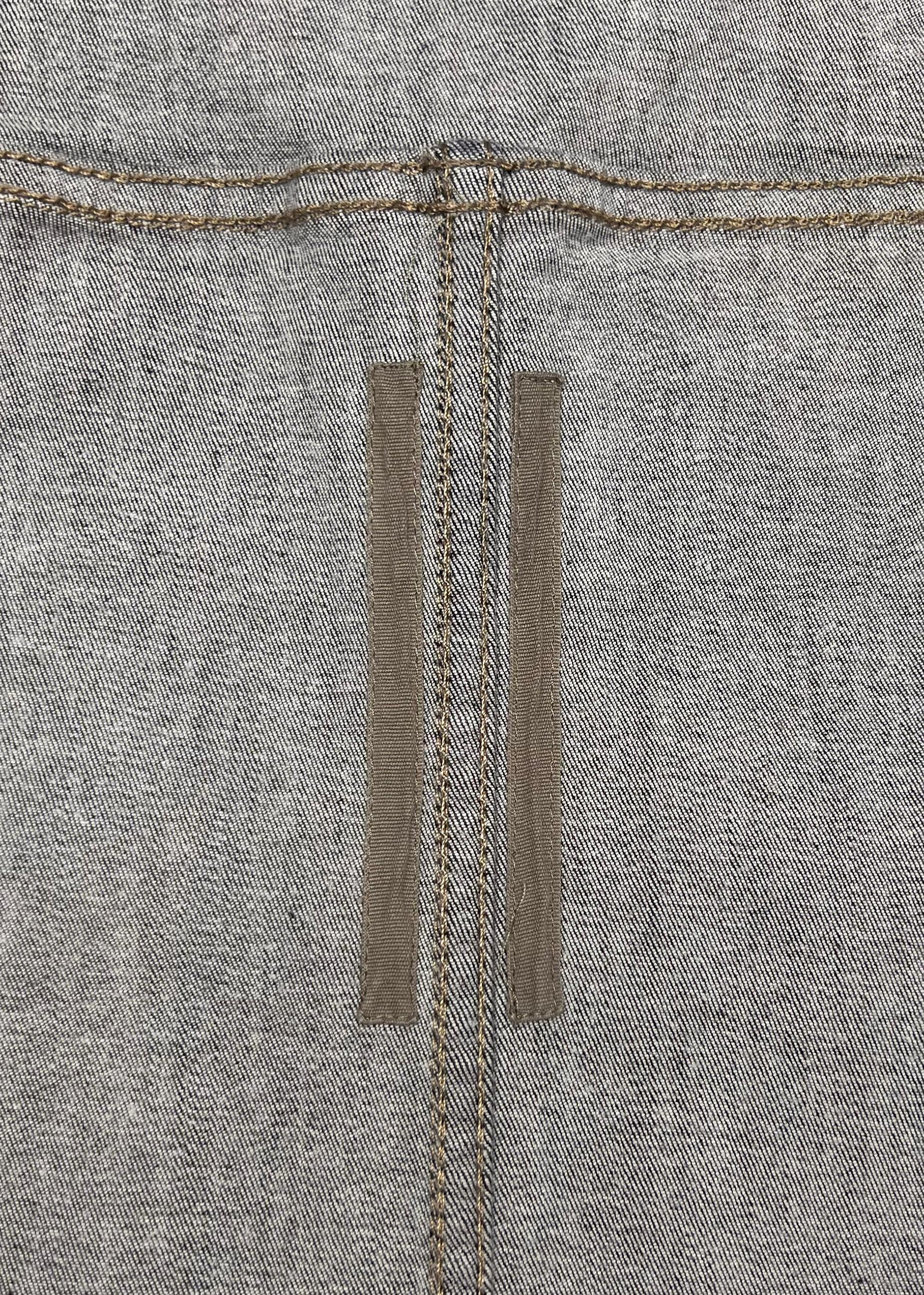 Rick Owens DRKSHDW painted panel denim jacket For Sale 1