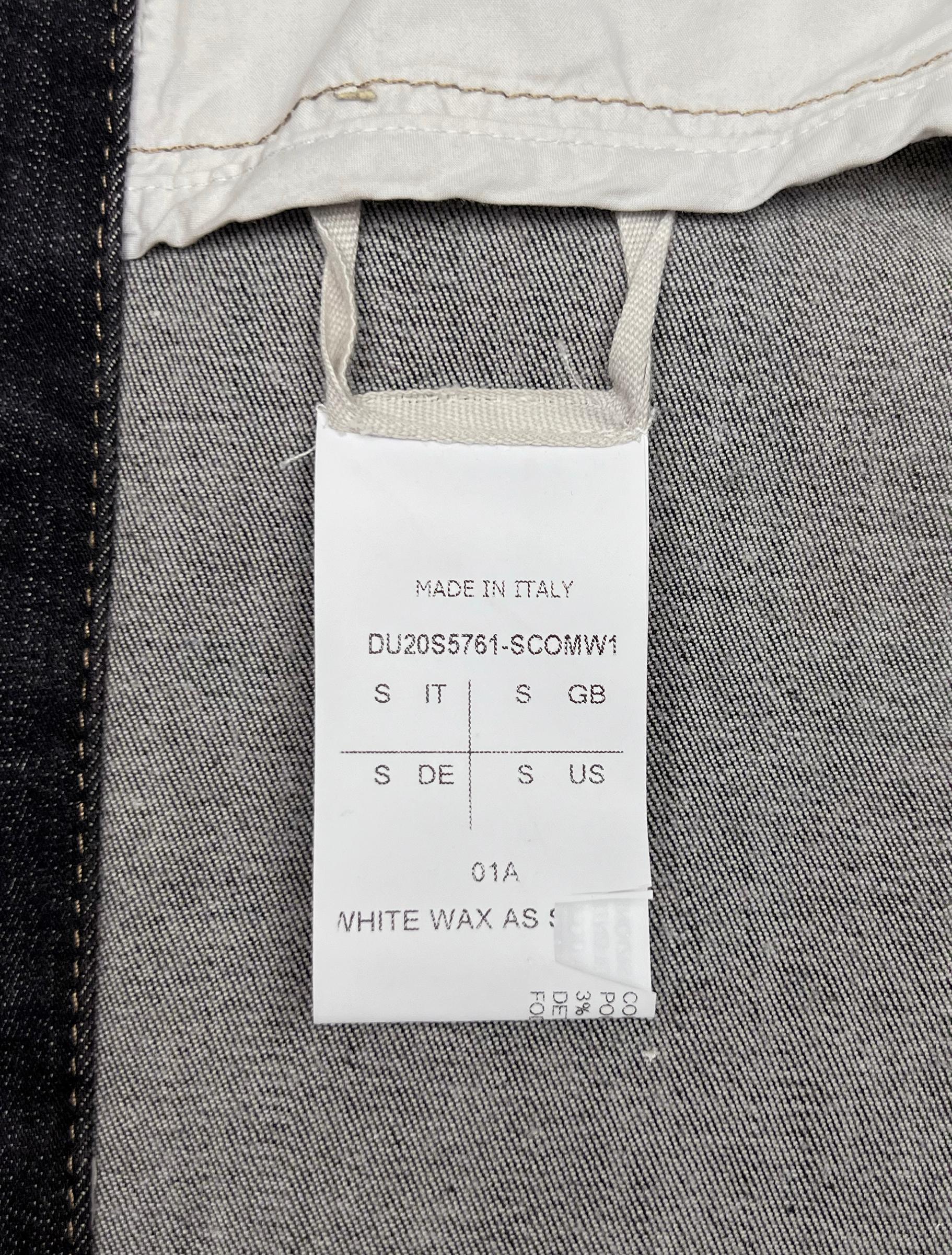 Rick Owens DRKSHDW painted panel denim jacket For Sale 3