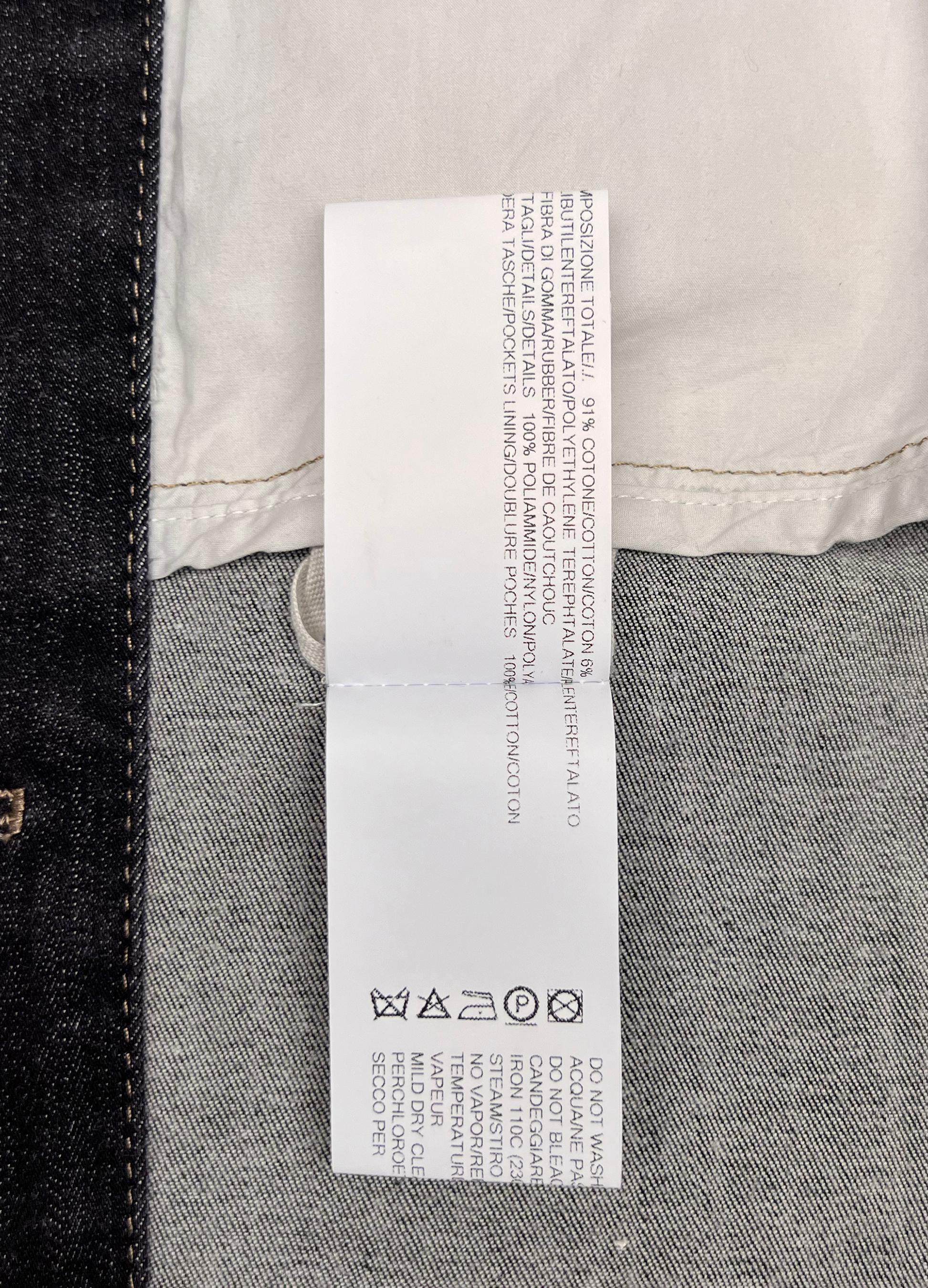 Rick Owens DRKSHDW painted panel denim jacket For Sale 4