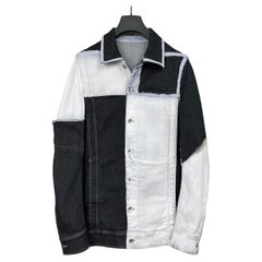 Rick Owens DRKSHDW painted panel denim jacket