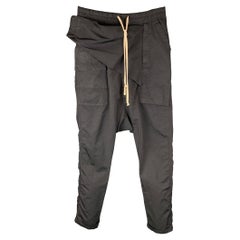 RICK OWENS DRKSHDW Size S 09 Black Cotton / Polyamide Drop-Crotch Casual Pants