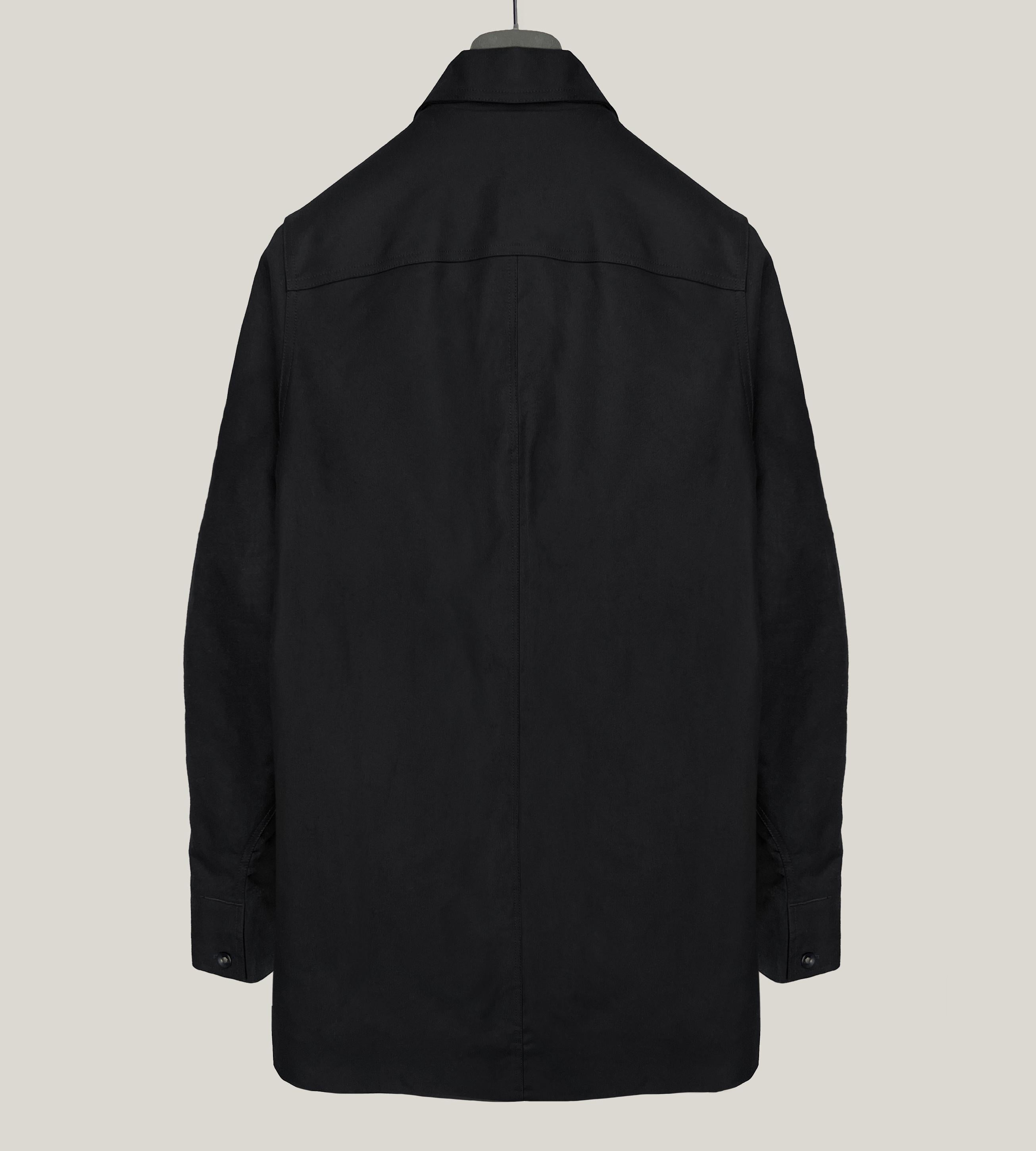 Black Rick Owens DRKSHDW waxed padded coat For Sale