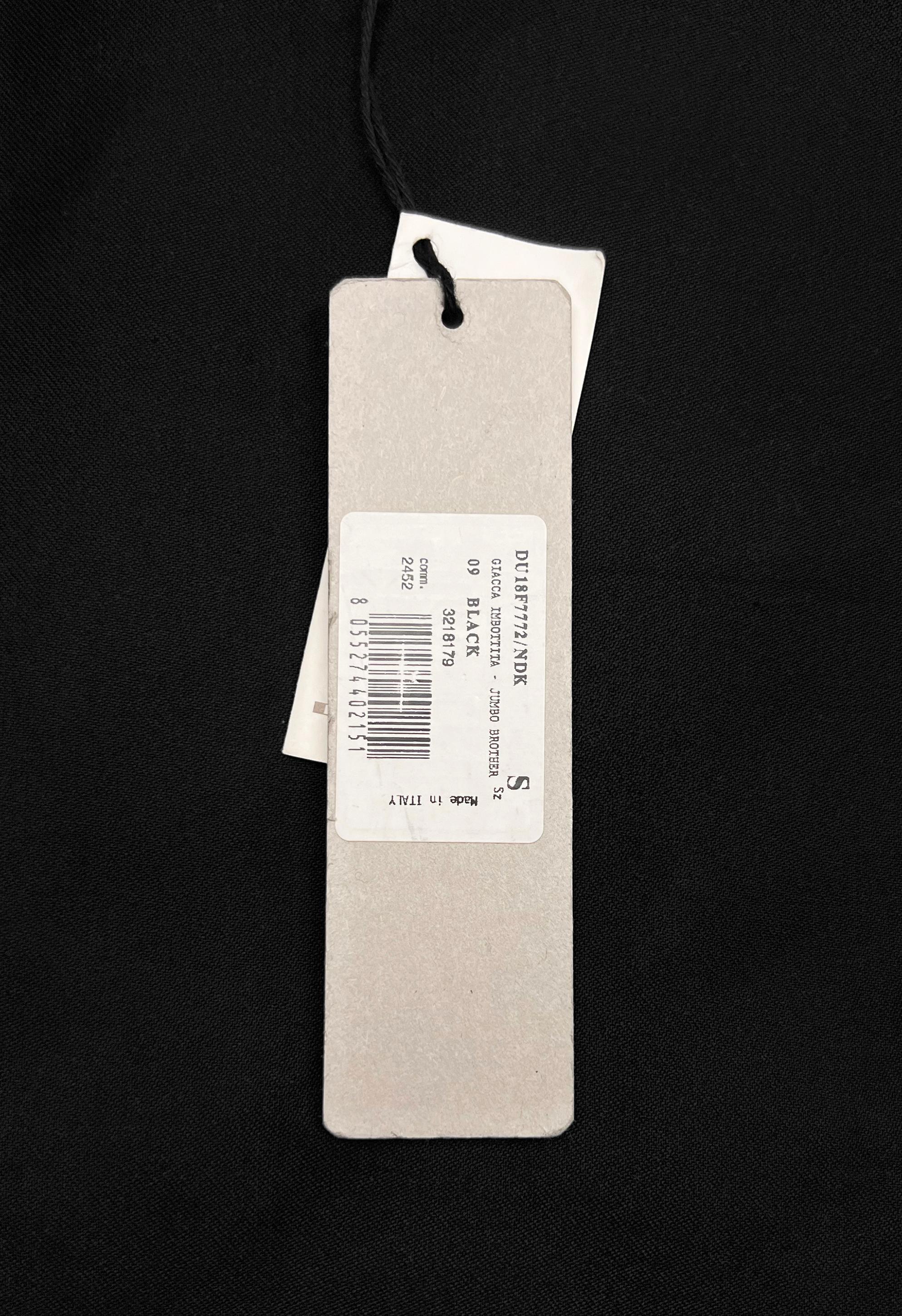 Rick Owens DRKSHDW waxed padded coat In Excellent Condition For Sale In Алматинский Почтамт, KZ