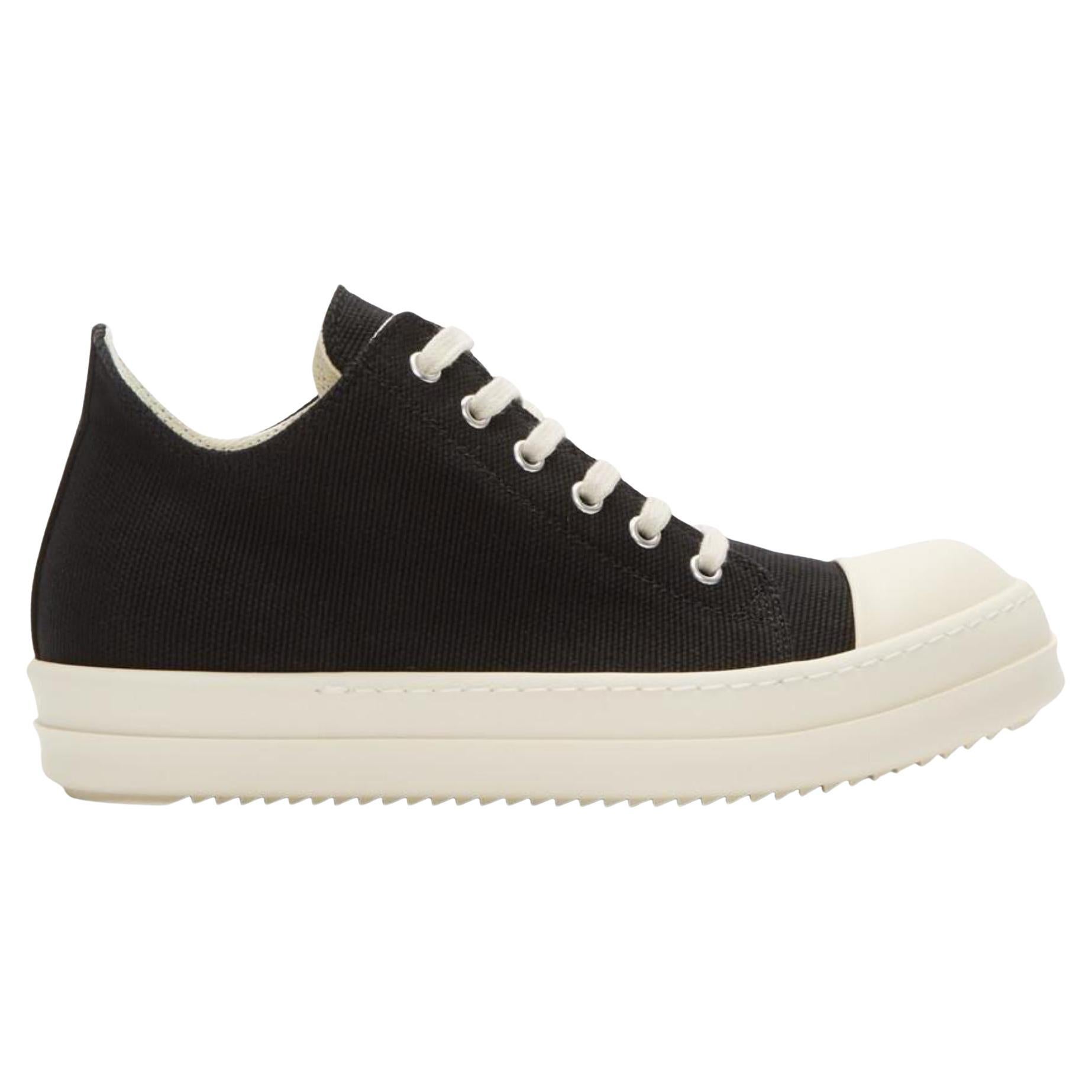 Rick Owens DRKSHDW Women's 39.5 Wide Black x Milk Drkshdw Low Murray Sneakers 