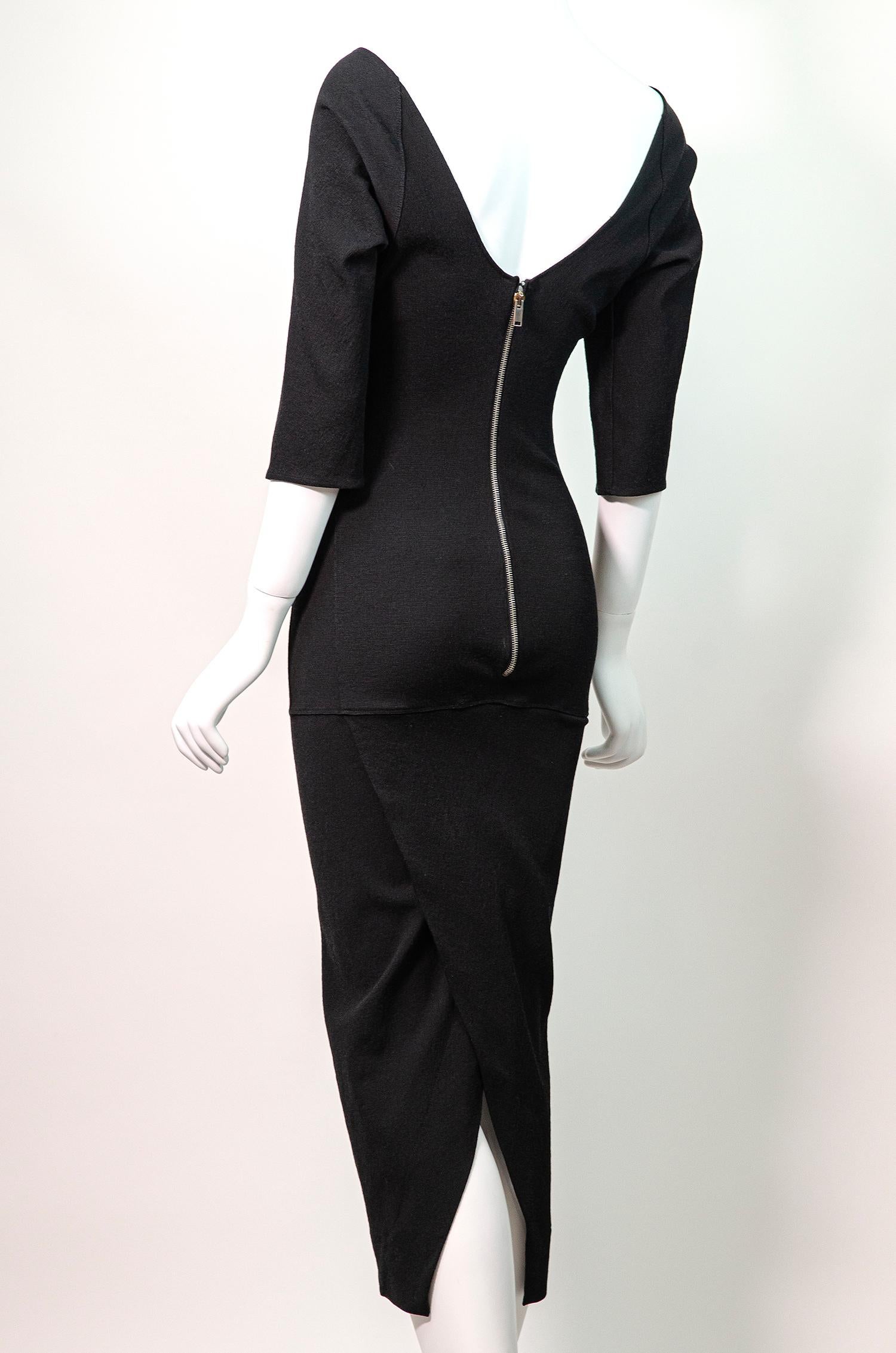 RICK OWENS F/W 2013 Plinth Bodycon Stretch Dress  In Excellent Condition In Berlin, BE