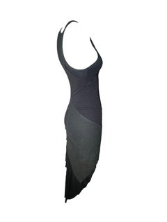 Rick Owens F/W Black Cotton Deconstructed Dress, 2003