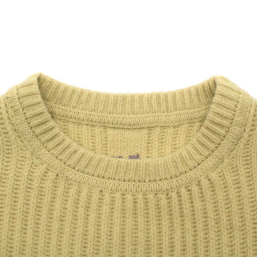 lime green wool sweater