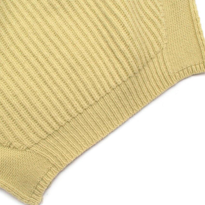 Men's Rick Owens Fisherman Ribbed Wool Sweater For Sale