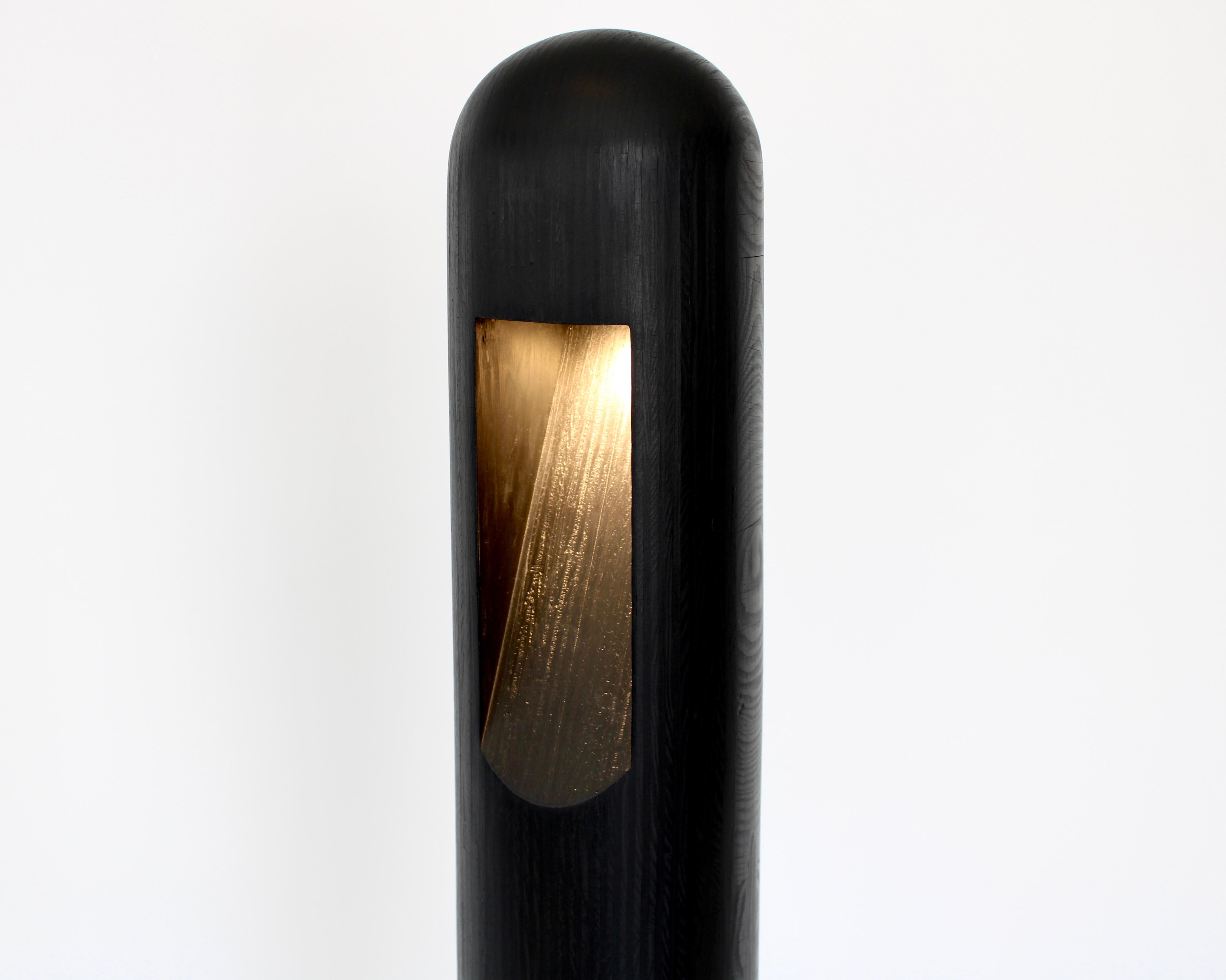 Rick Owens - Lampe de table ou lampadaire en contreplaqué noir français en vente 2