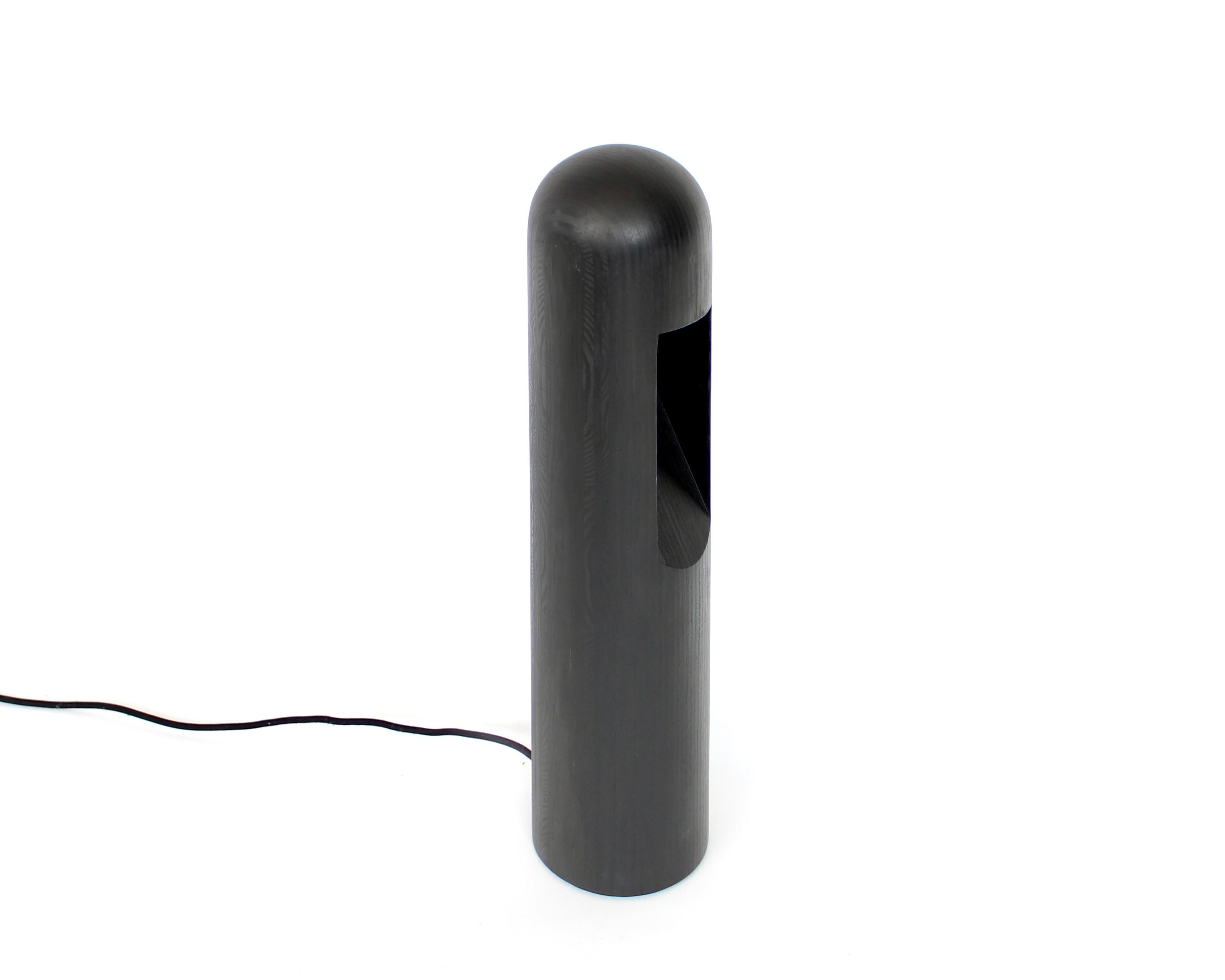 Français Rick Owens - Lampe de table ou lampadaire en contreplaqué noir français en vente