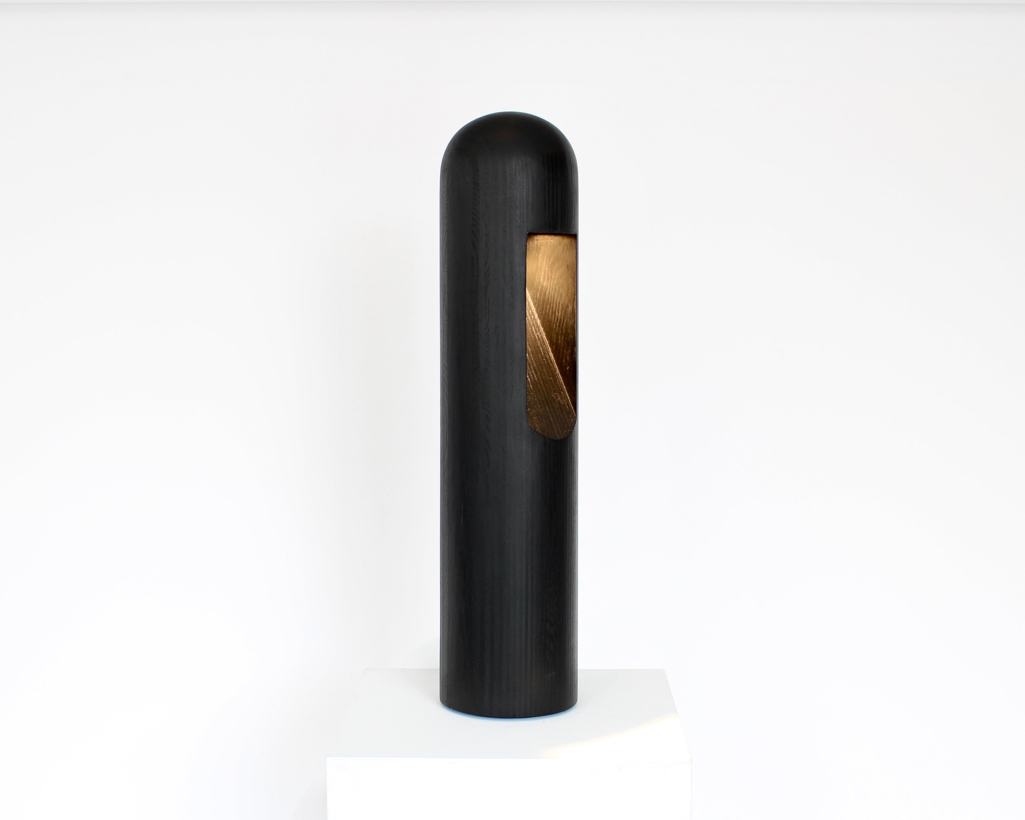 XXIe siècle et contemporain Rick Owens - Lampe de table ou lampadaire en contreplaqué noir français en vente