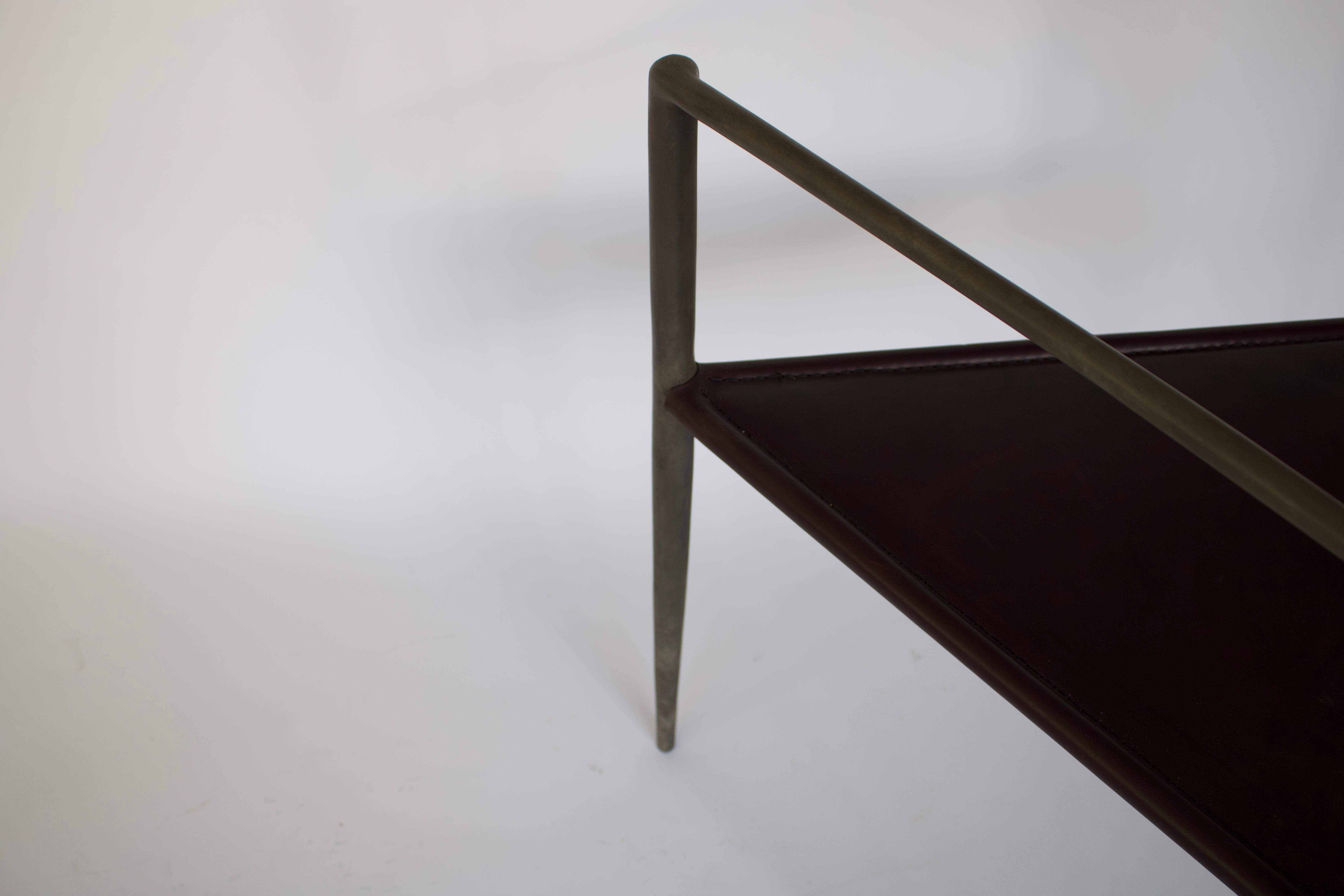 Rick Owens French Cast Bronze Alchemy Chair Nitrate Patina For Sale 6