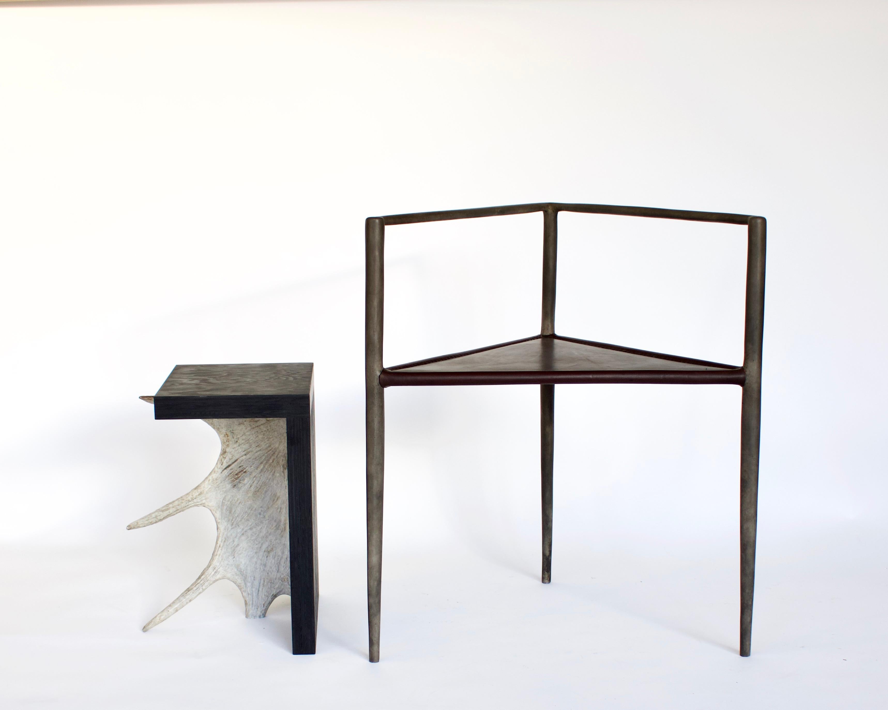 Rick Owens French Cast Bronze Alchemy Chair Nitrate Patina For Sale 7