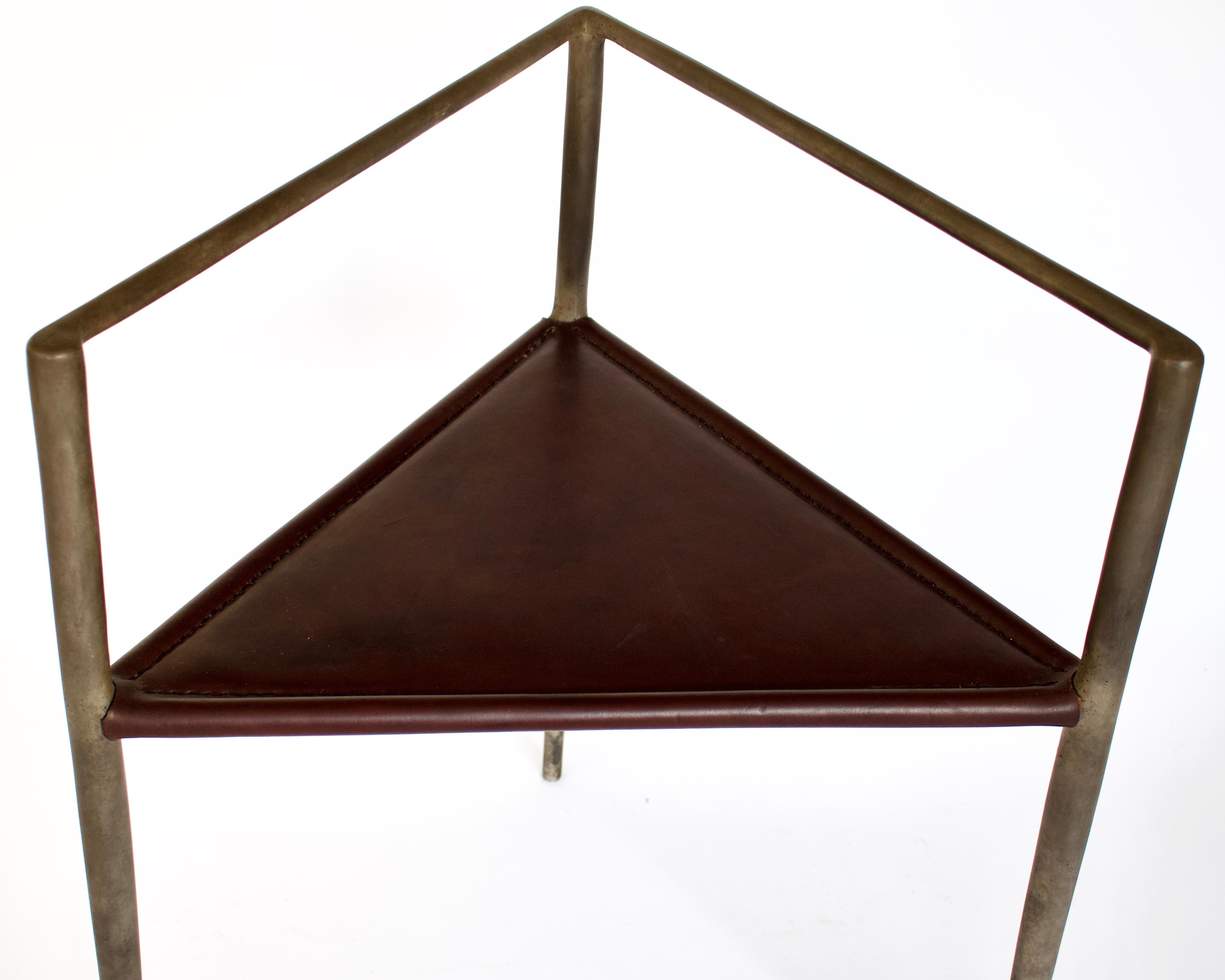 Contemporary Rick Owens French Cast Bronze Alchemy Chair Nitrate Patina For Sale