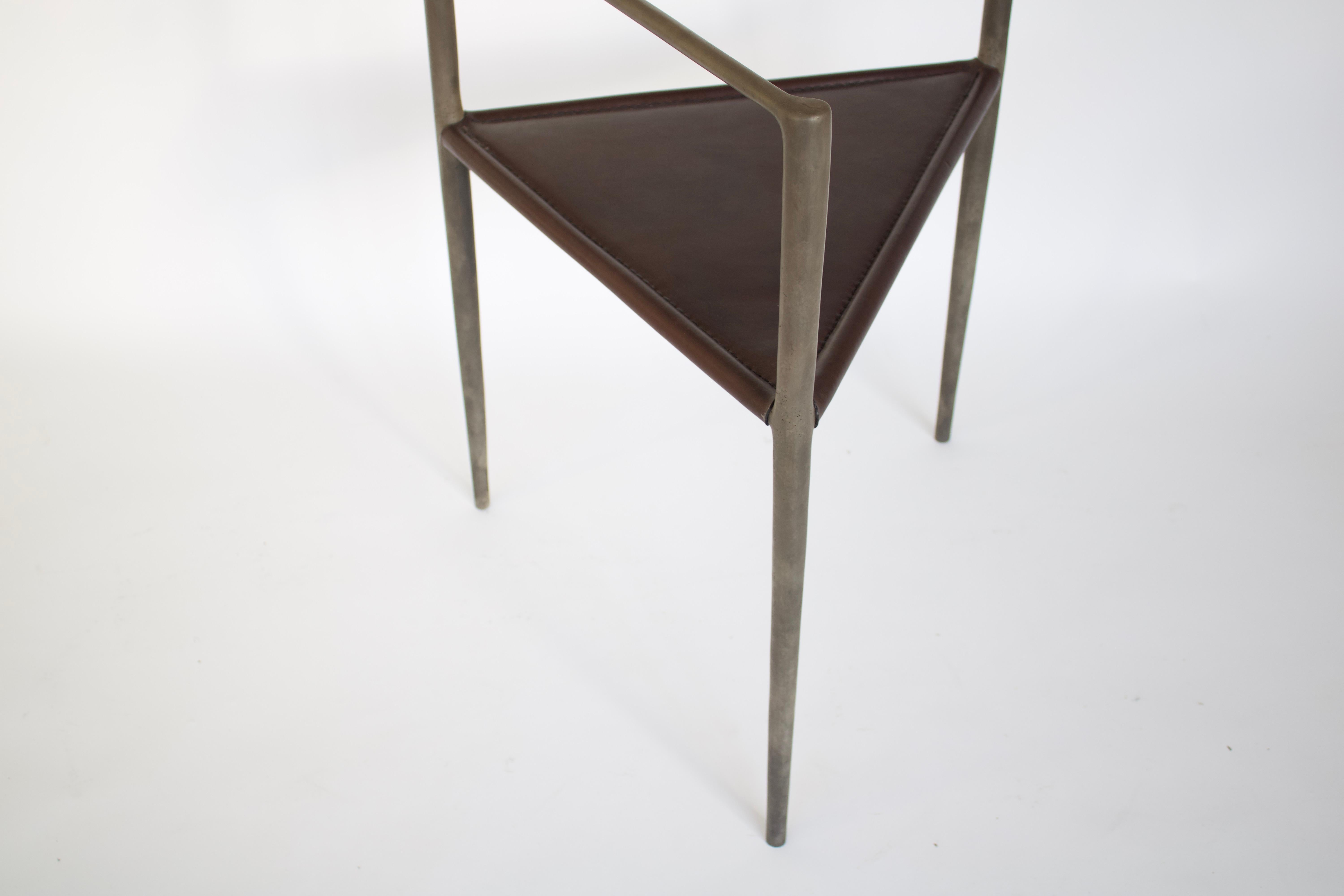 Rick Owens French Cast Bronze Alchemy Chair Nitrate Patina For Sale 3