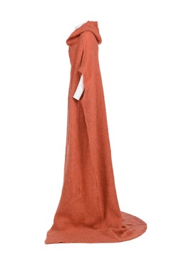 RICK OWENS FW 22 Extra long knitted prototype vest with hood