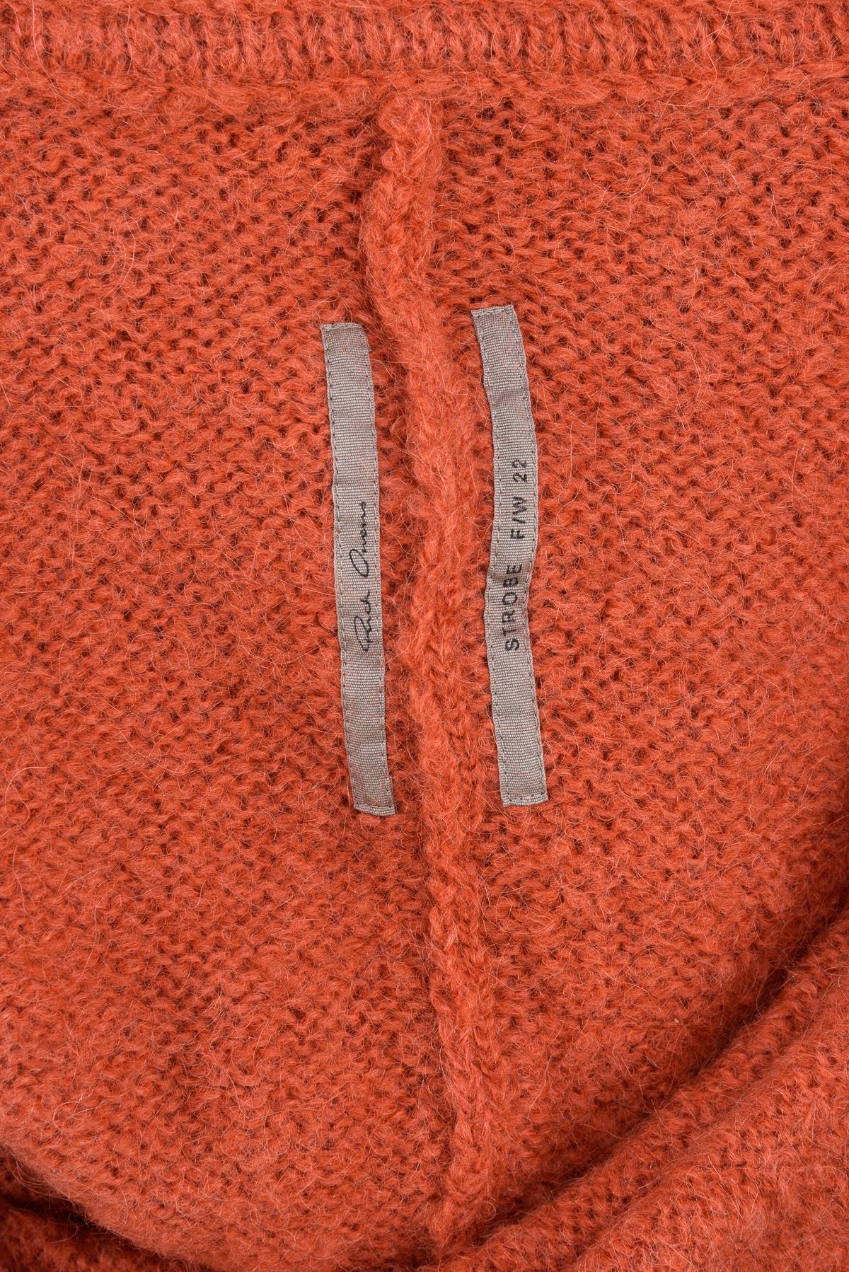 RICK Owens FW 22 Gilet prototipo in maglia extra lunga con cappuccio In condizioni ottime in vendita a Milano, MILANO