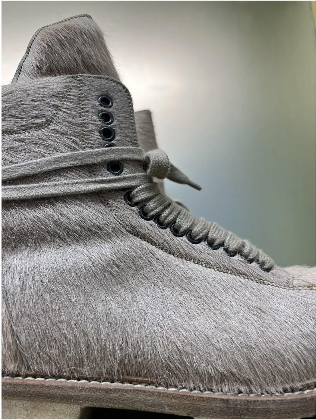 Rick Owens FW13 Plinth Pony Hair Boots For Sale 2