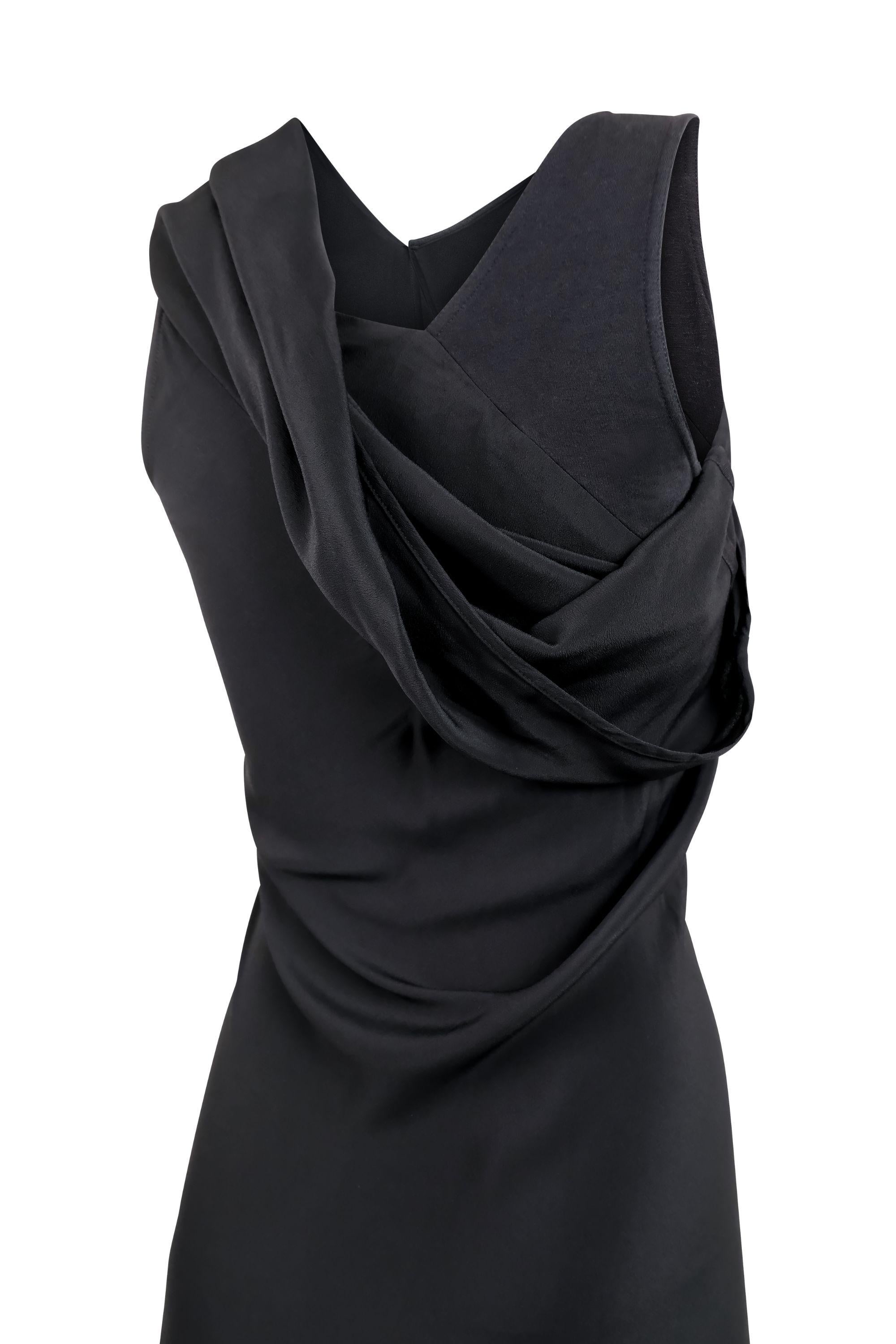 Women's or Men's Rick Owens FW19 Asymmetrical Silk Blend Bias Cut Dress For Sale