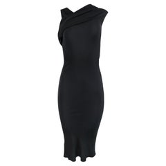Rick Owens FW19 Asymmetrical Silk Blend Bias Cut Dress