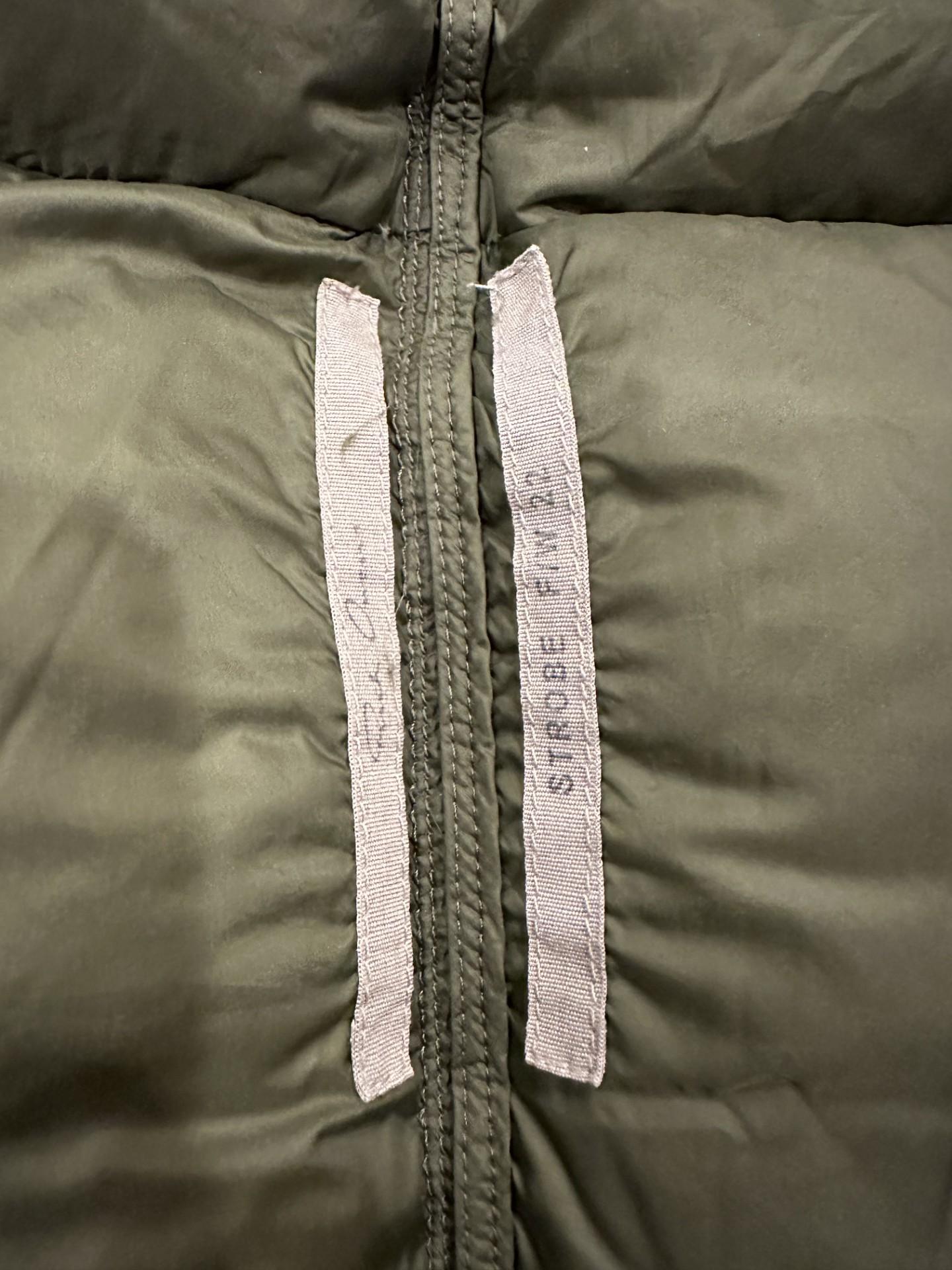 Rick Owens FW22 Oversized Flight Puffer Green Down Jacket For Sale 9