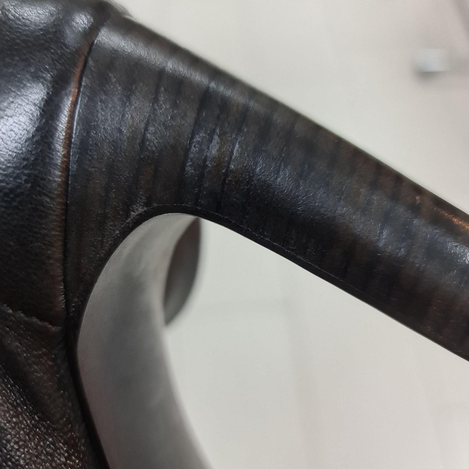 Donna Stivaletti RICK Owens in pelle elasticizzata e arricciata - misura 37 in vendita