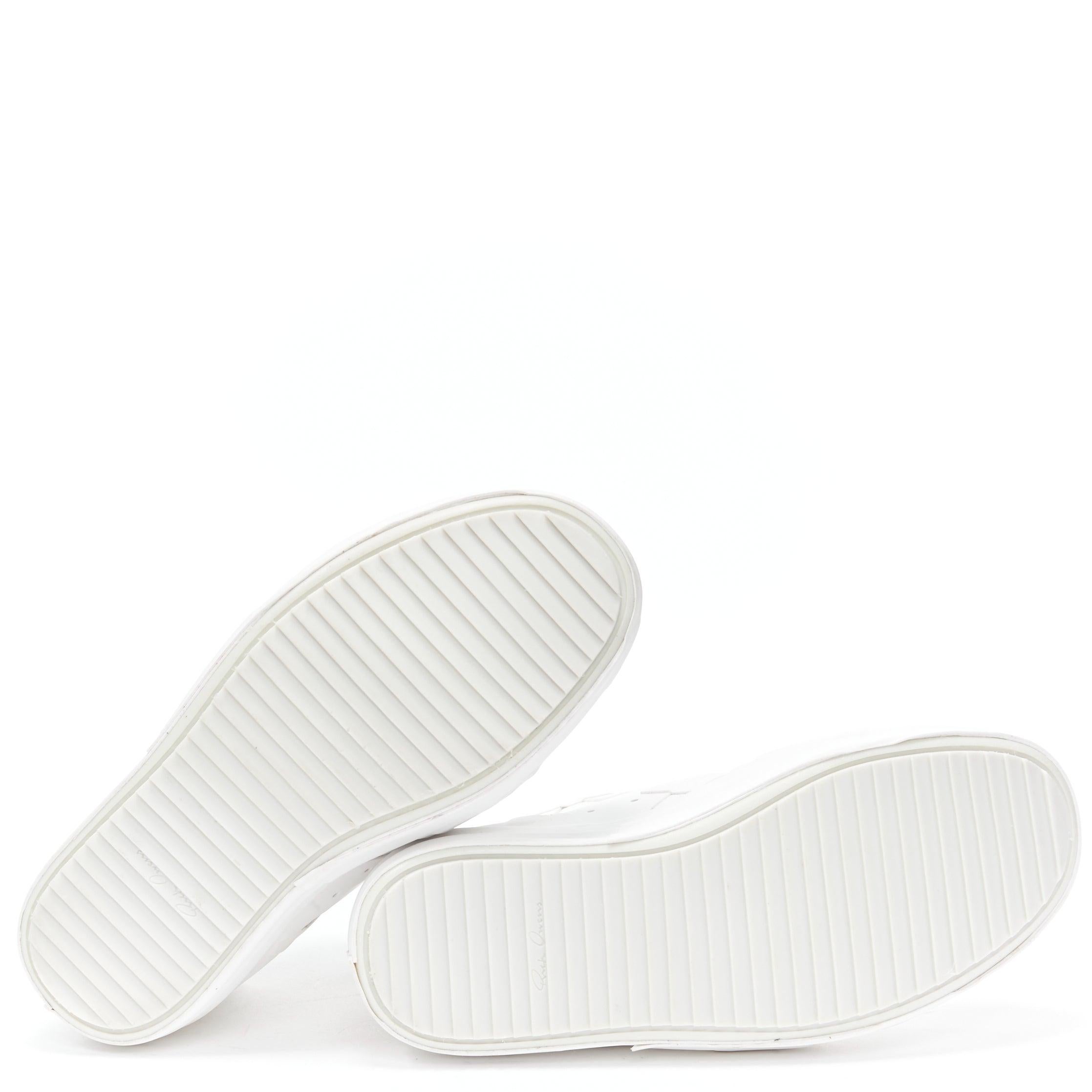 RICK OWENS Geobasket Mummy Plaster wrapped white mid top sneaker EU36 1