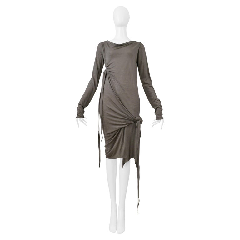 white christmas dresses RICK OWENS SS22 FOGACHINE Size S Black Prong Leather Denim Lining Maxi Dress  – Sui Generis Designer Consignment
