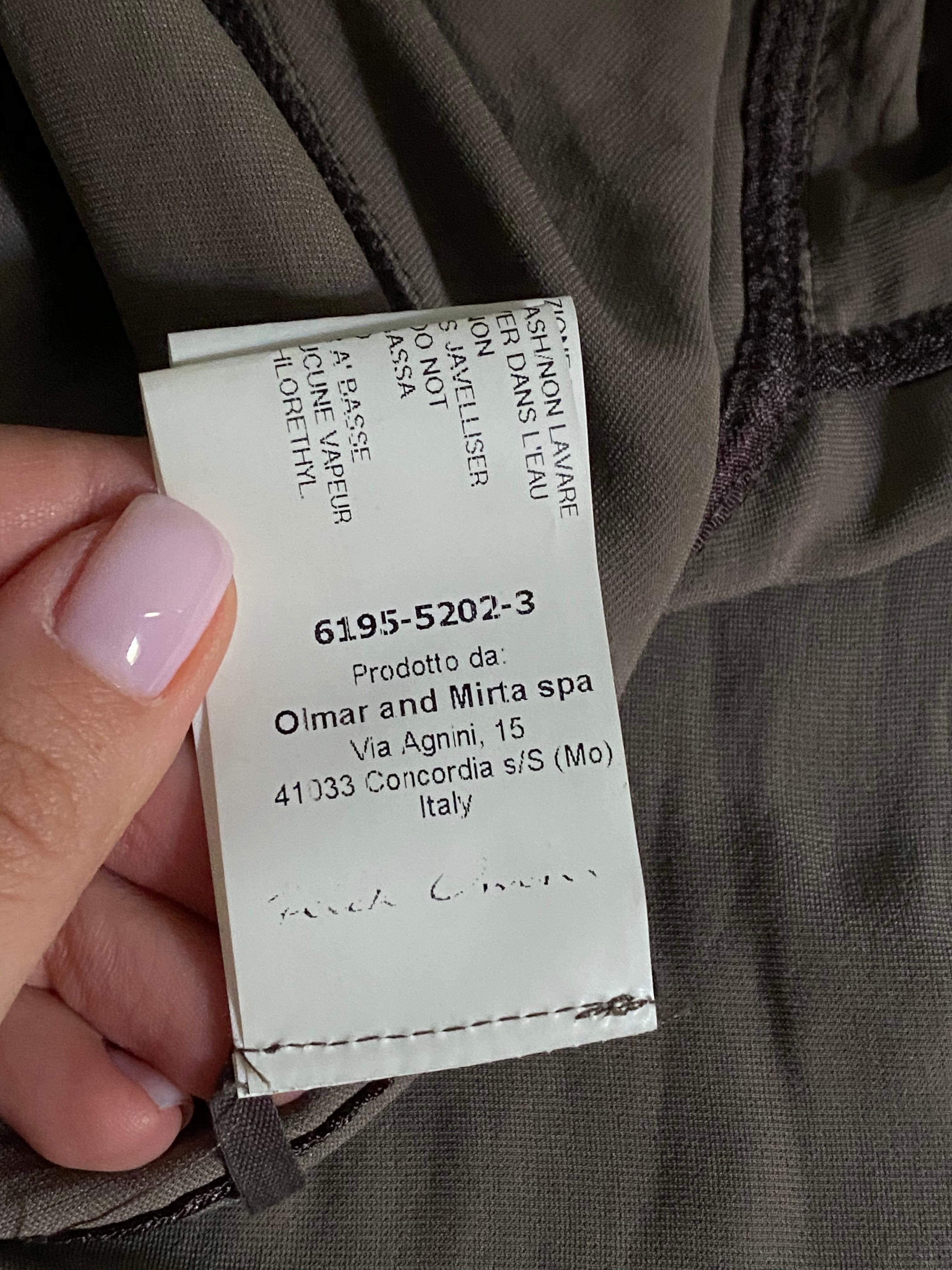 Rick Owens Green Olive Darkdust Velvet Vest Size 38 For Sale 2