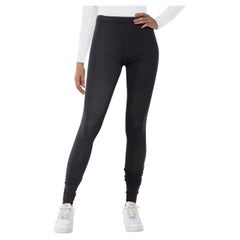 Rick Owens Grey Low Rise Stretchy Leggings Size M