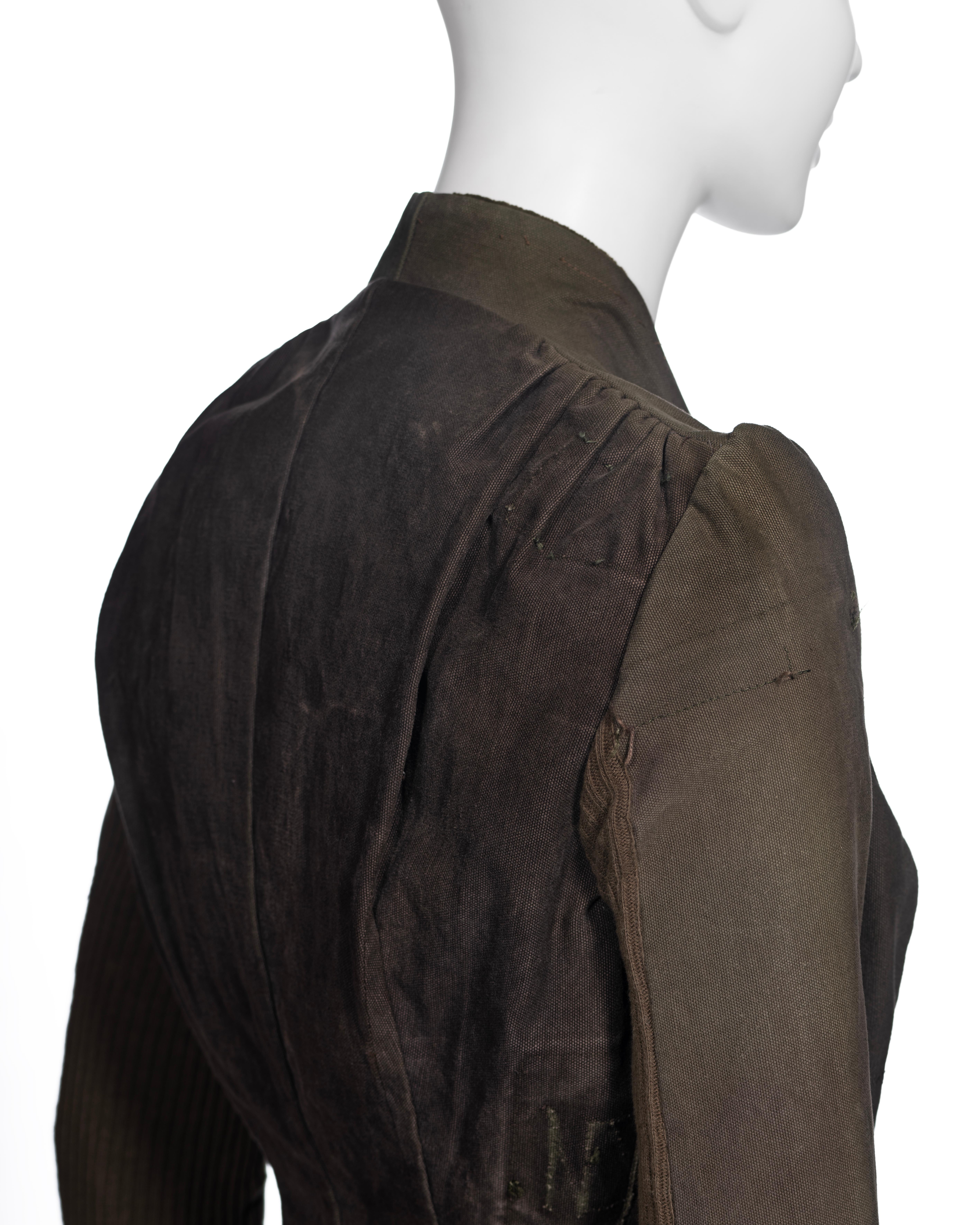 Veste de Rick Owens fabriquée à partir de sacs militaires déclassés, vers 1998 7