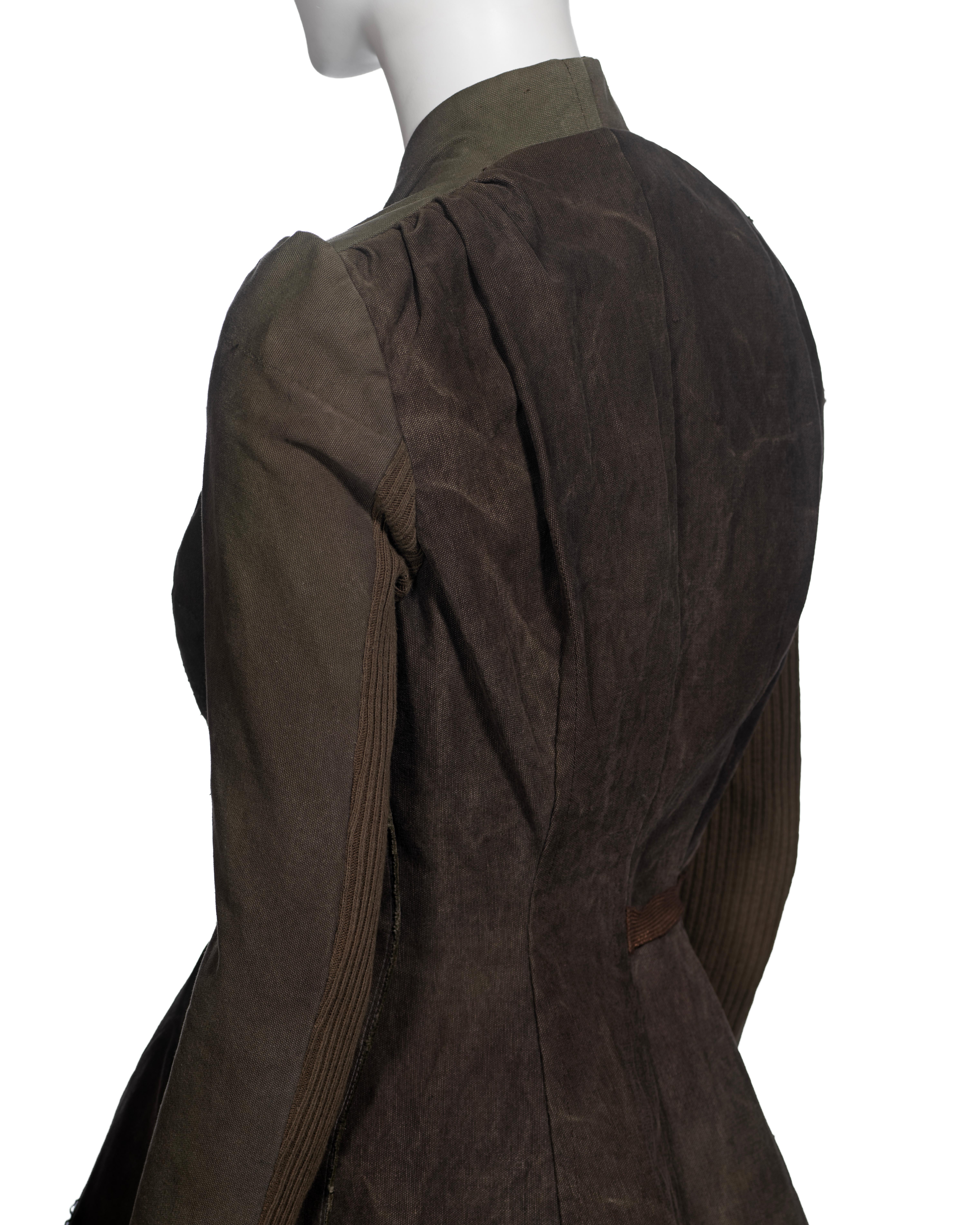 Veste de Rick Owens fabriquée à partir de sacs militaires déclassés, vers 1998 11
