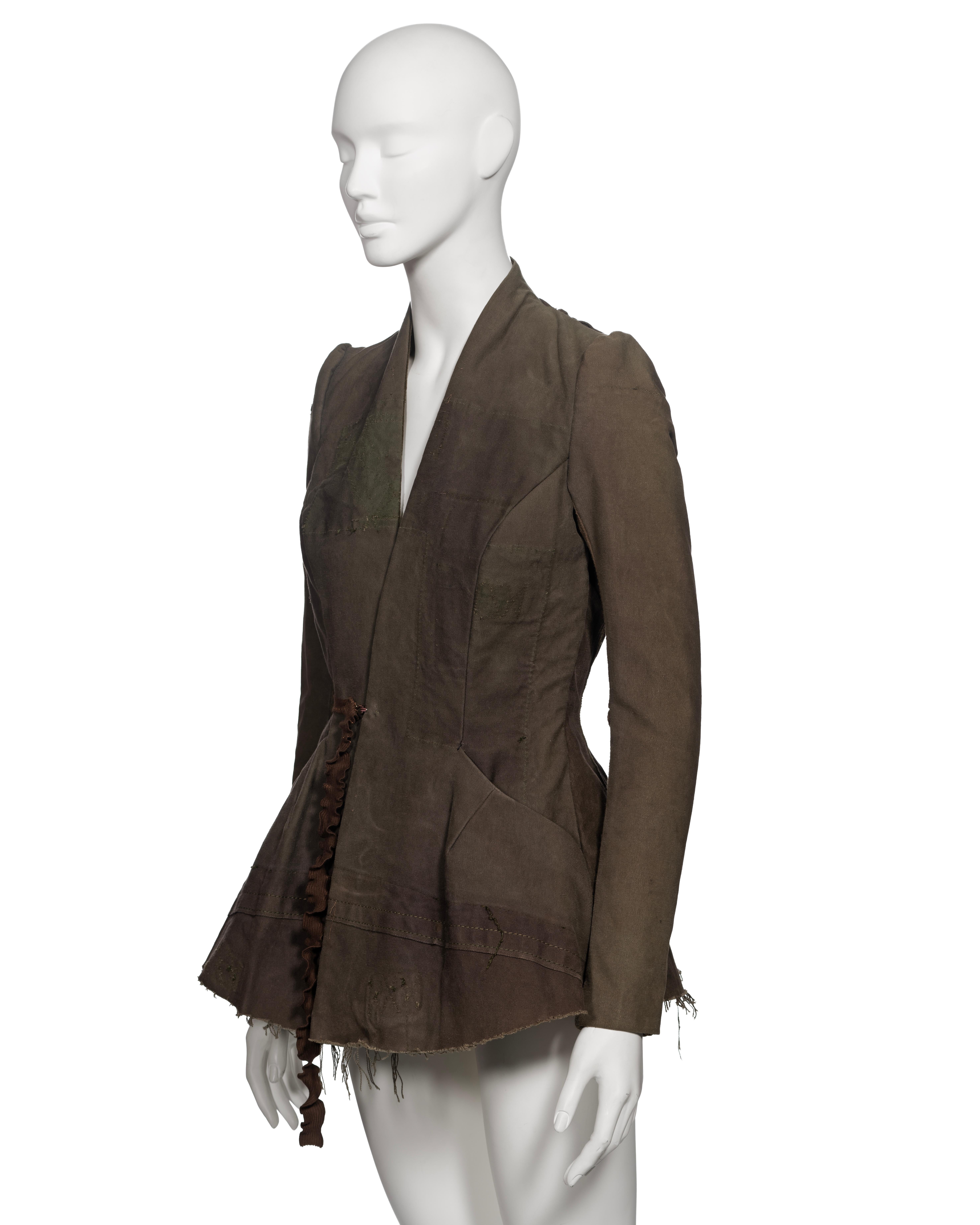 Rick Owens Jacket Made From Deconstructed Military Surplus Bags, c. 1998 12